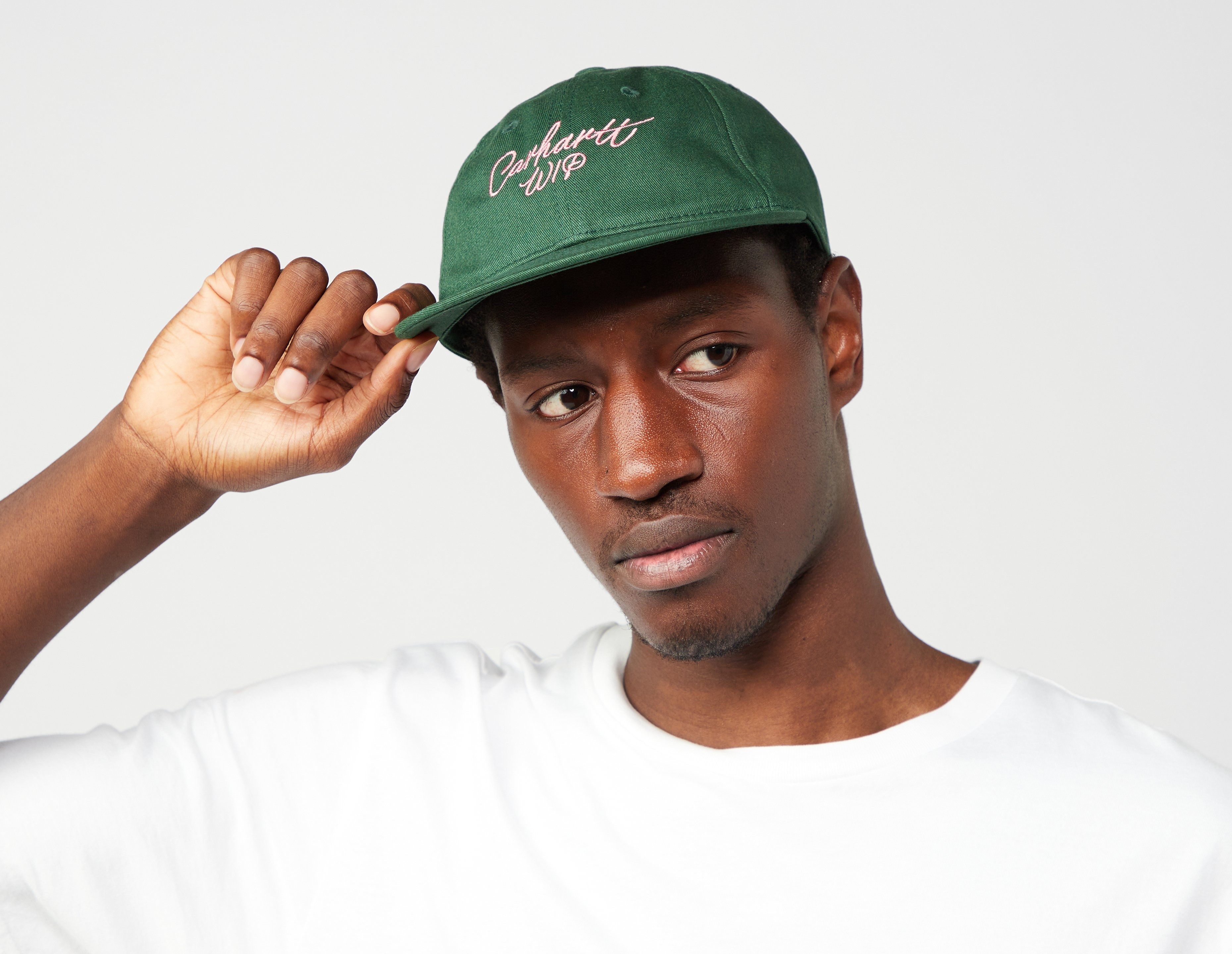 Green Carhartt WIP Signature Cap size