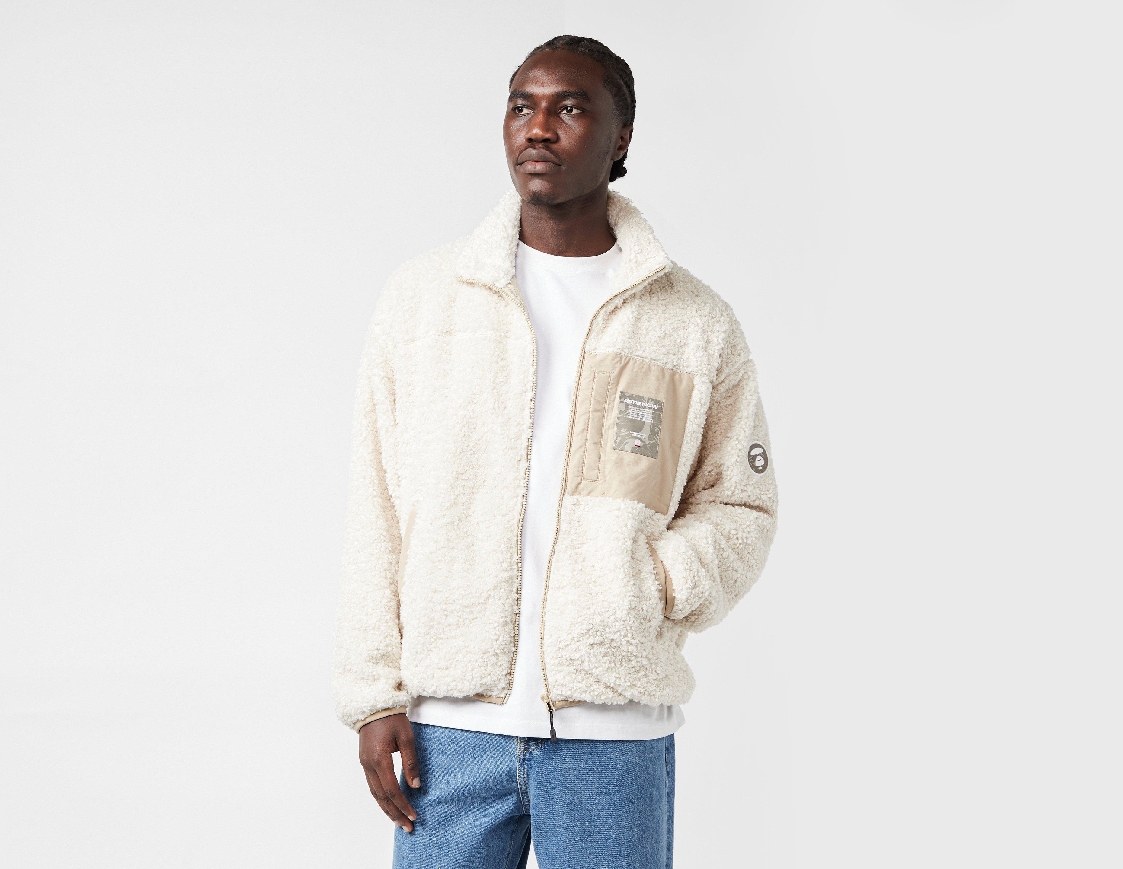 White AAPE By A Bathing Ape Zip Fleece Jacket | size?