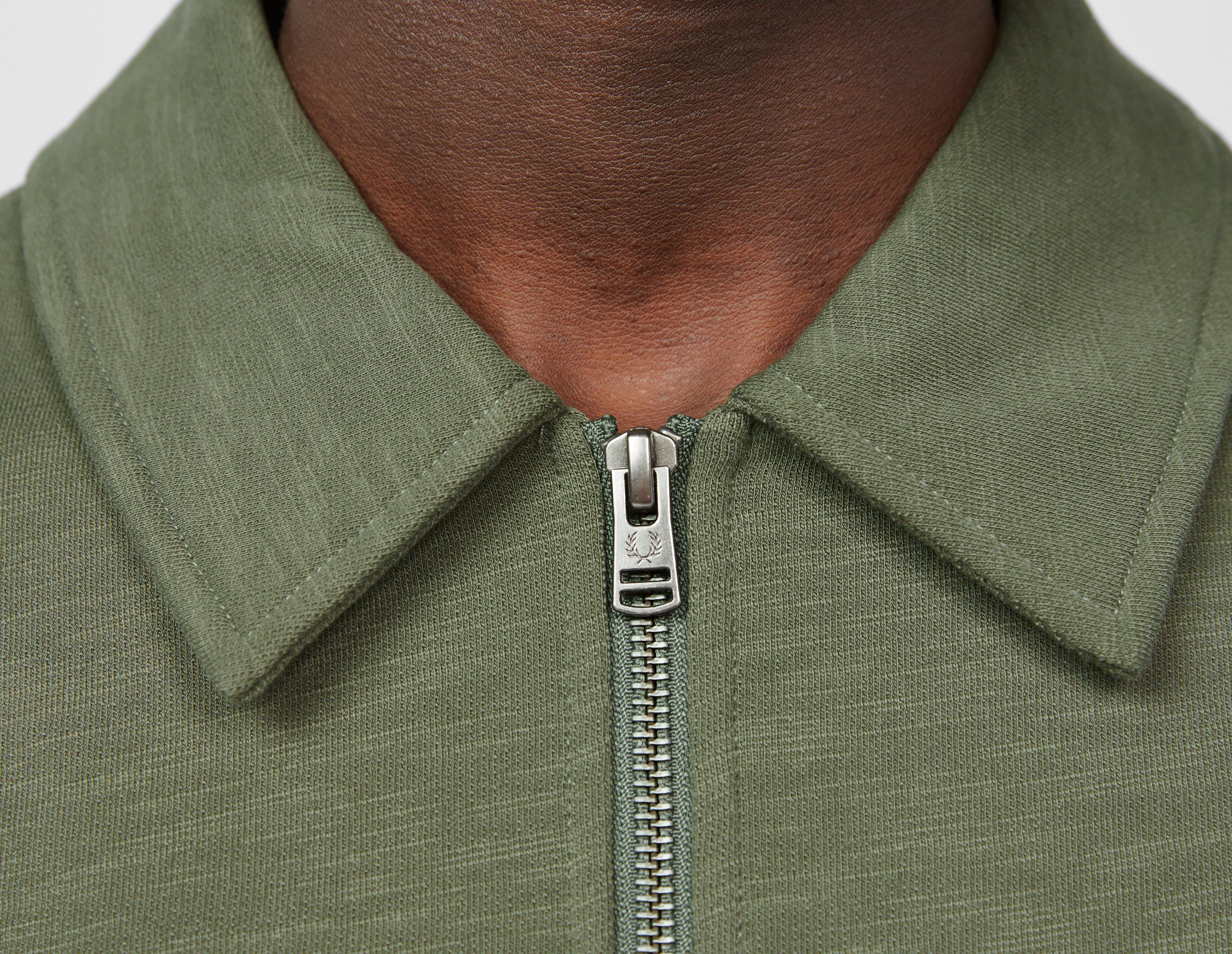 Fred Perry Zip Neck Collared Sweatshirt