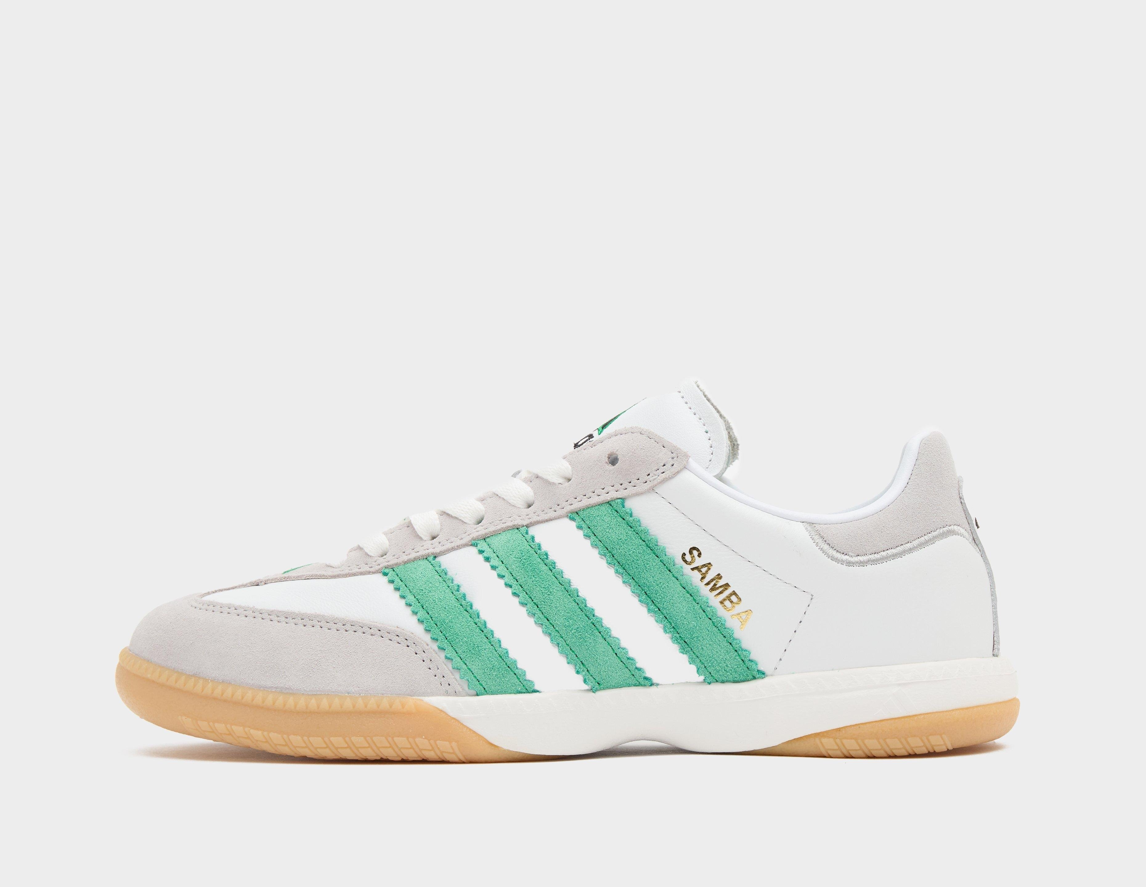 Adidas jeans white green best sale