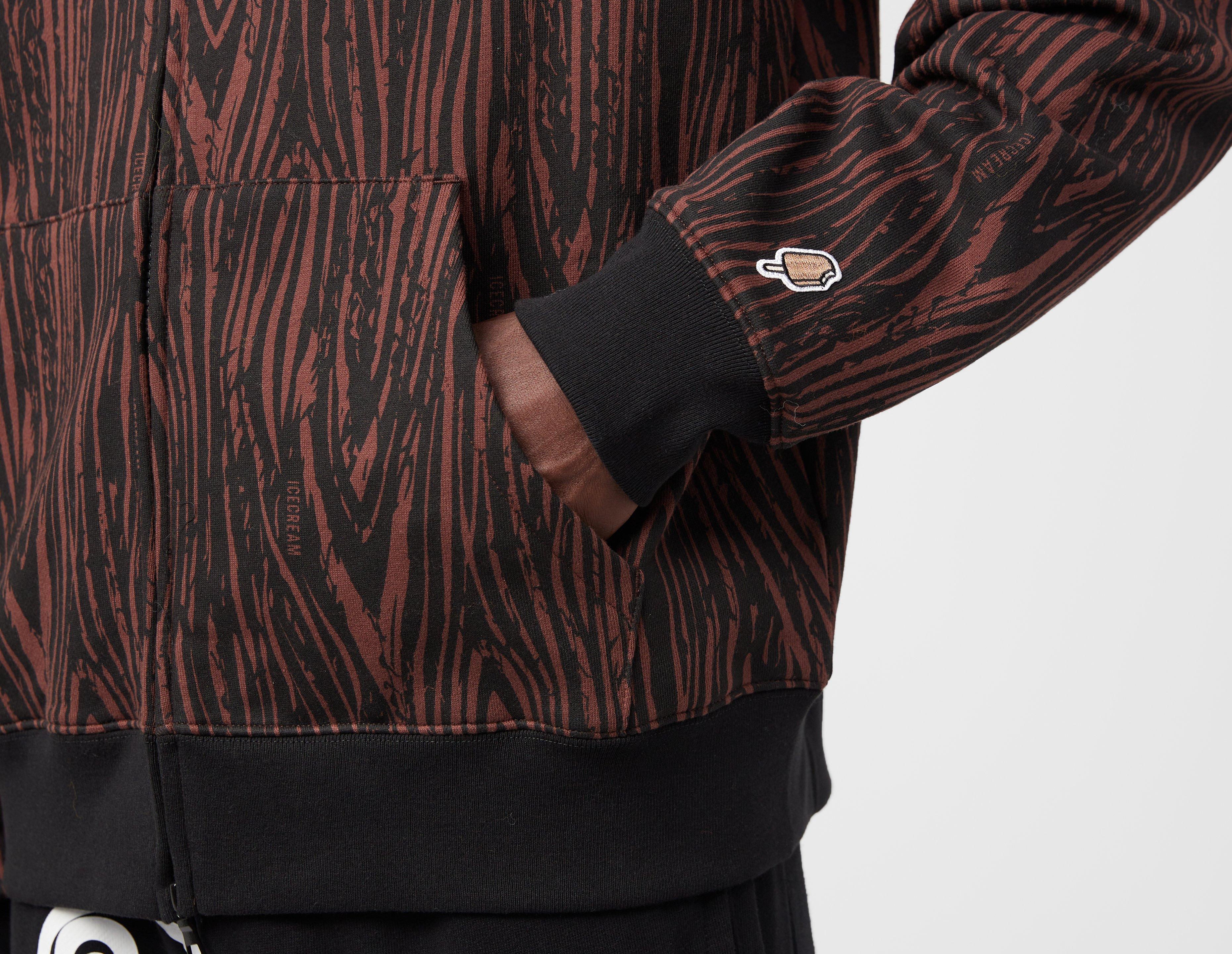 ICECREAM Woodgrain Zip Hoodie