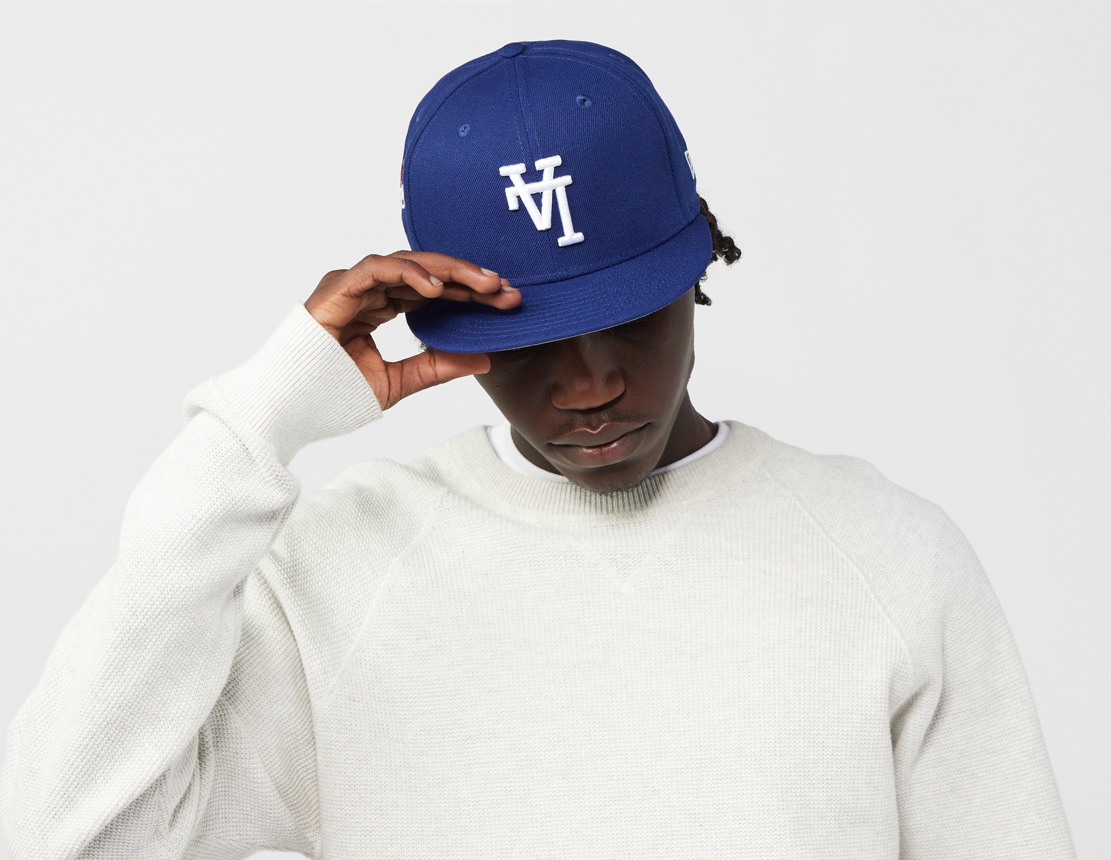 New Era LA Dodgers Upside Down 59FIFTY Fitted Cap Blau - size 