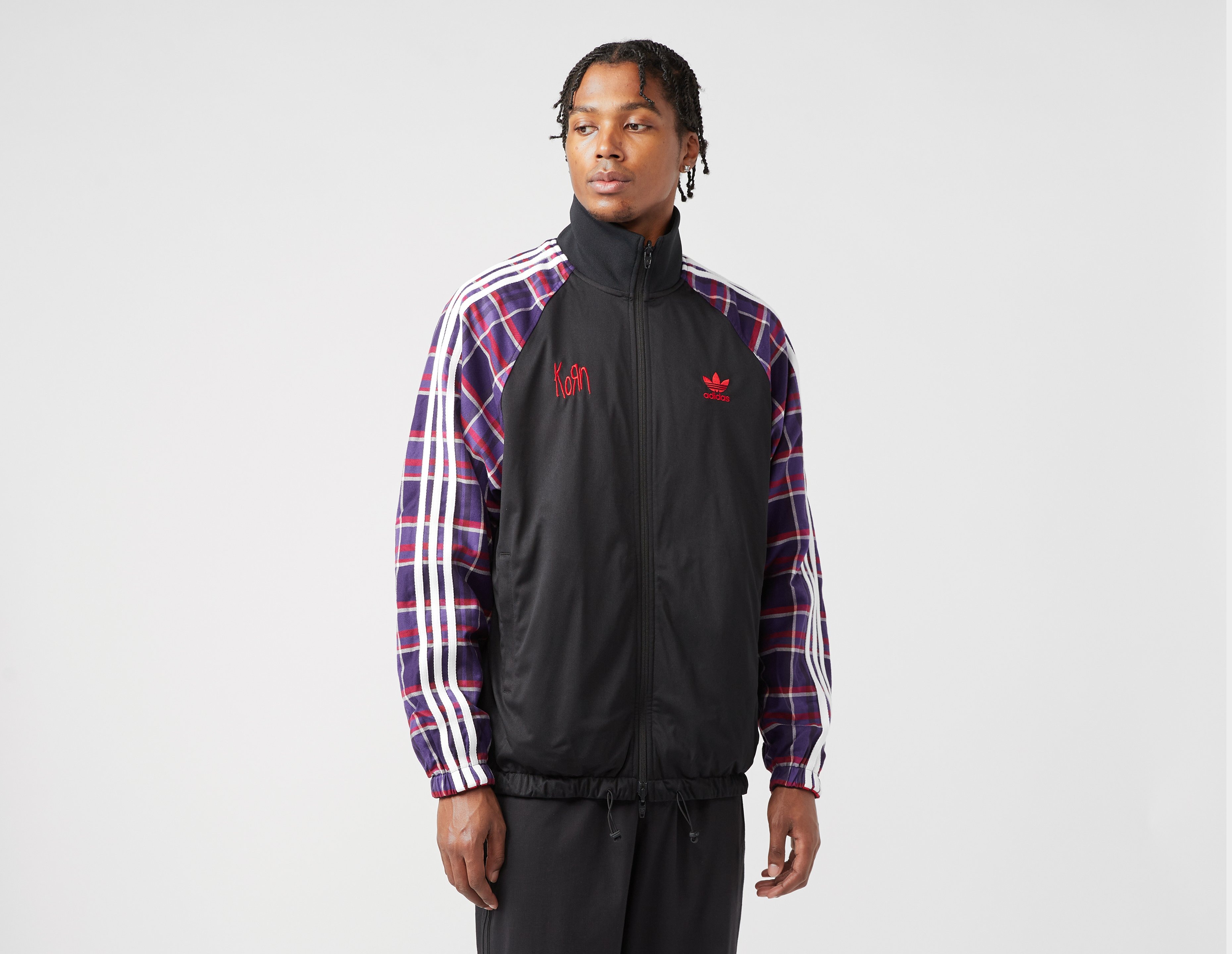 adidas Originals x KoRn 3 Stripes Reversible Track Top Schwarz size Deutschland