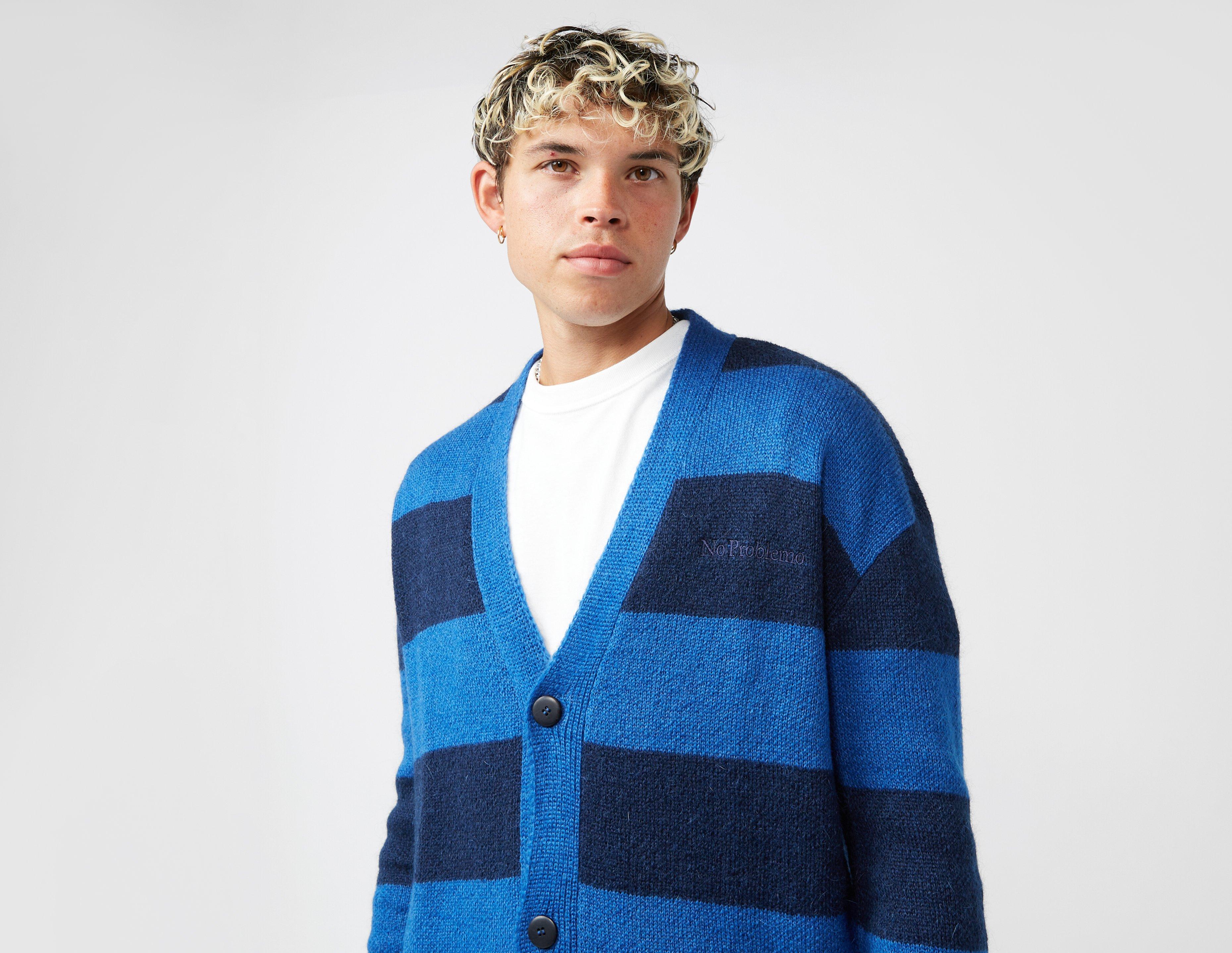 No Problemo Striped Mohair Cardigan