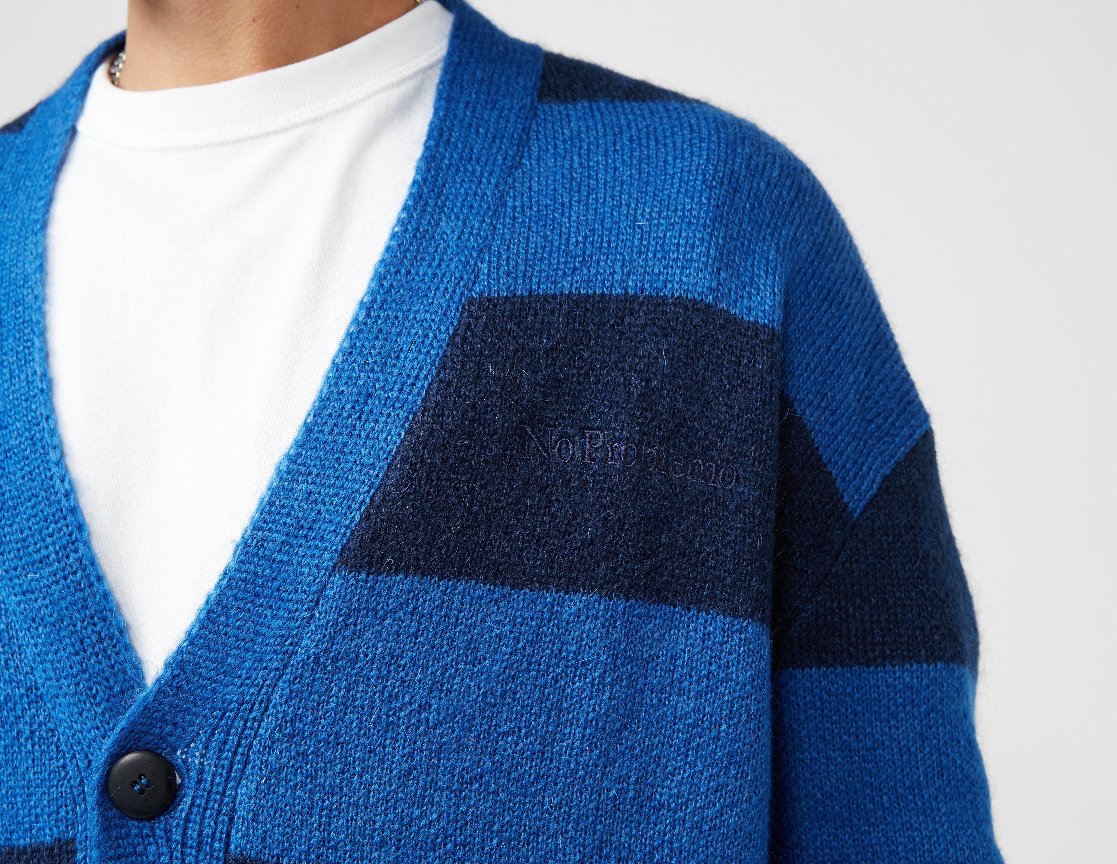 No Problemo Striped Mohair Cardigan