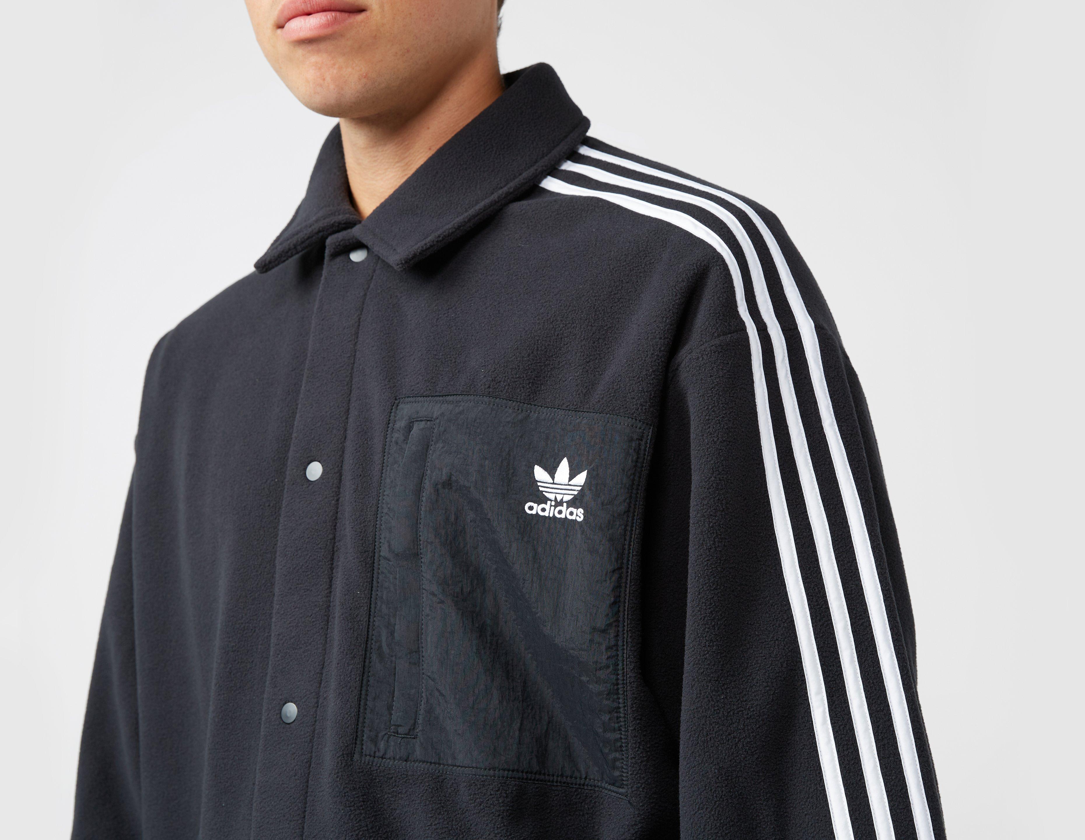 Black adidas Originals Adicolor Polar Fleece Shirt | size?