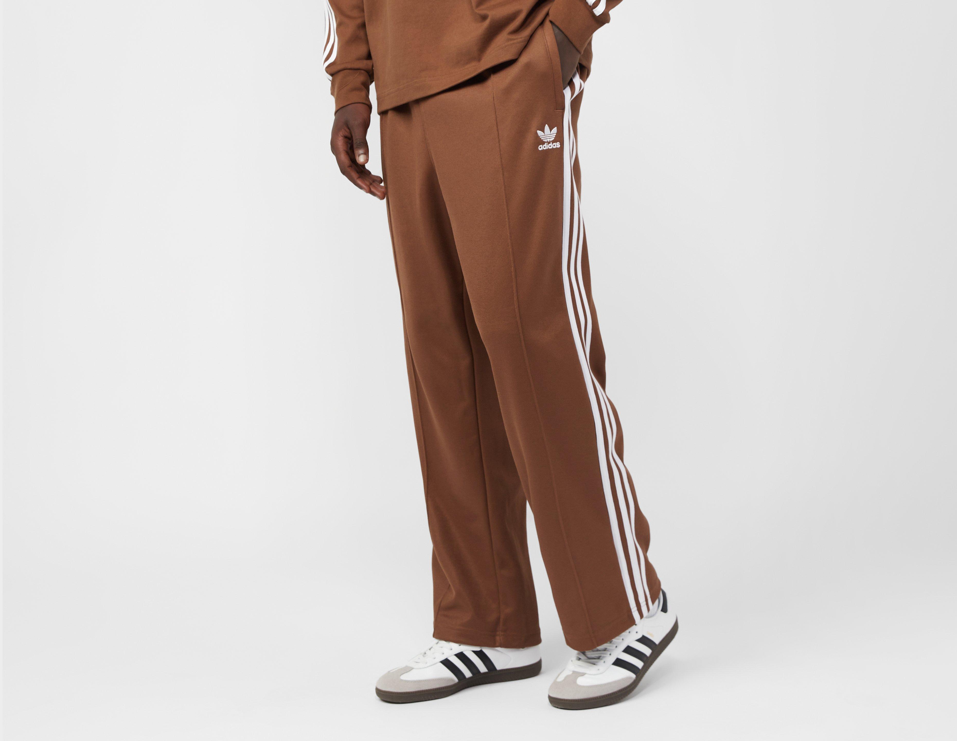 Brown adidas Originals Adicolor Baggy Firebird Track Pants | size?
