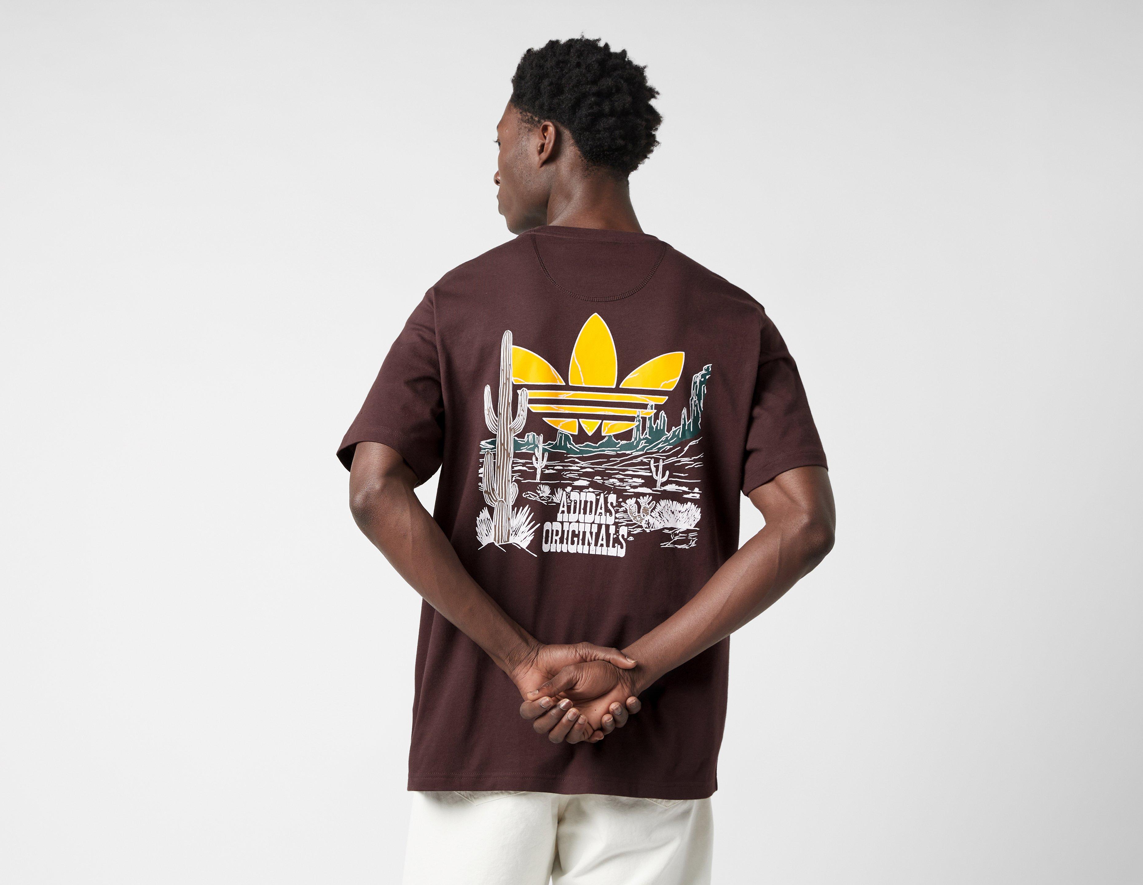 Brown adidas t shirt best sale