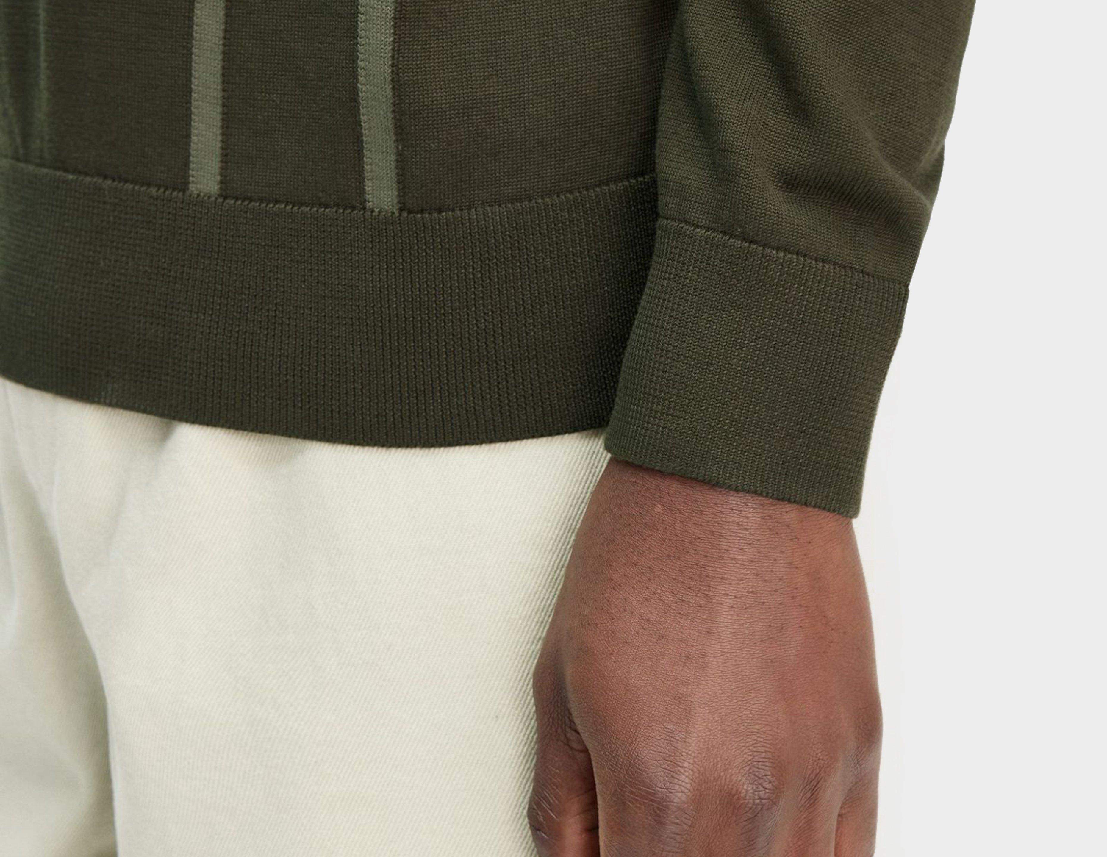 Fred Perry Vertical Stripe 1/2 Zip Knit