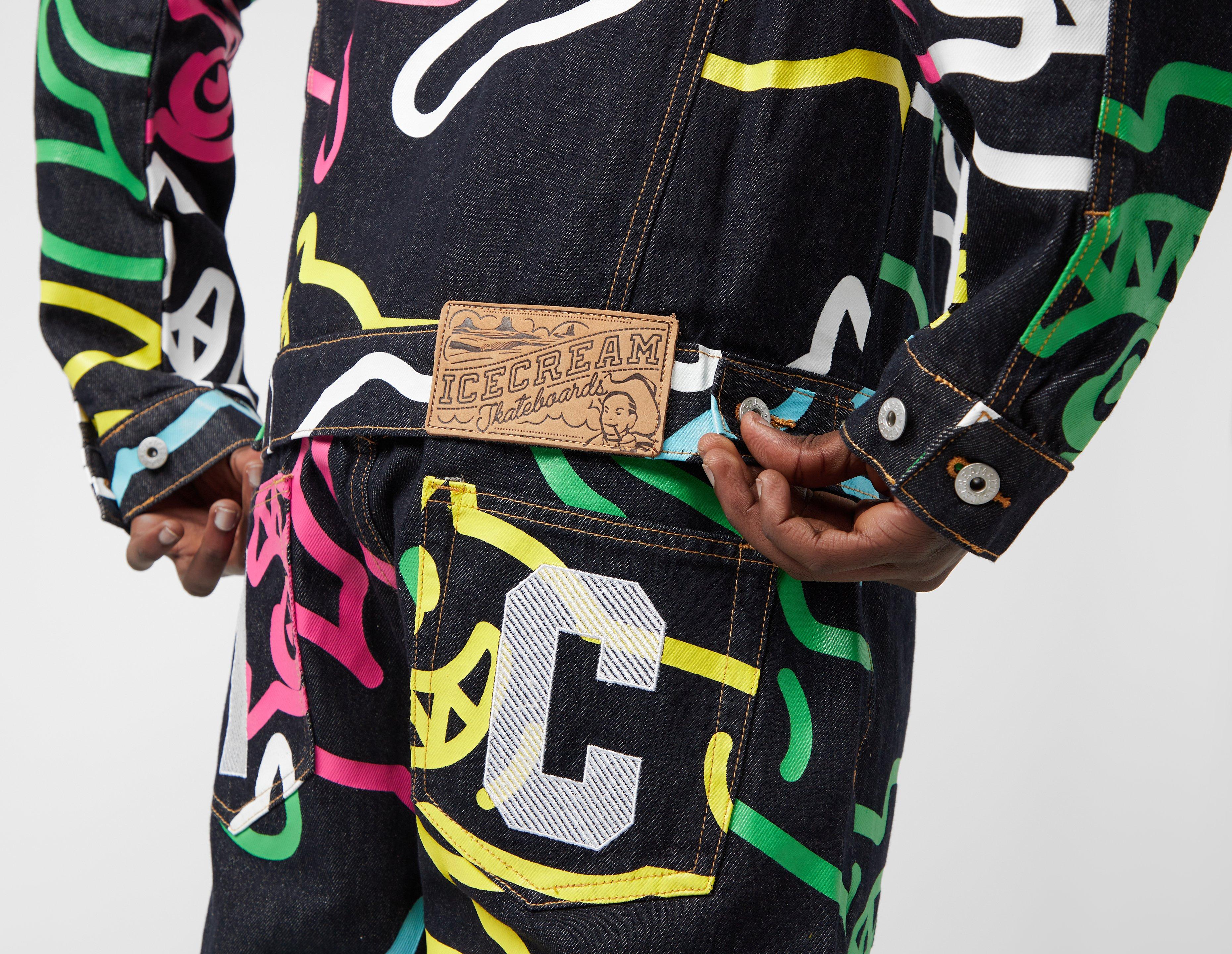 ICECREAM Jumbo Running Dog AOP Denim Jacket