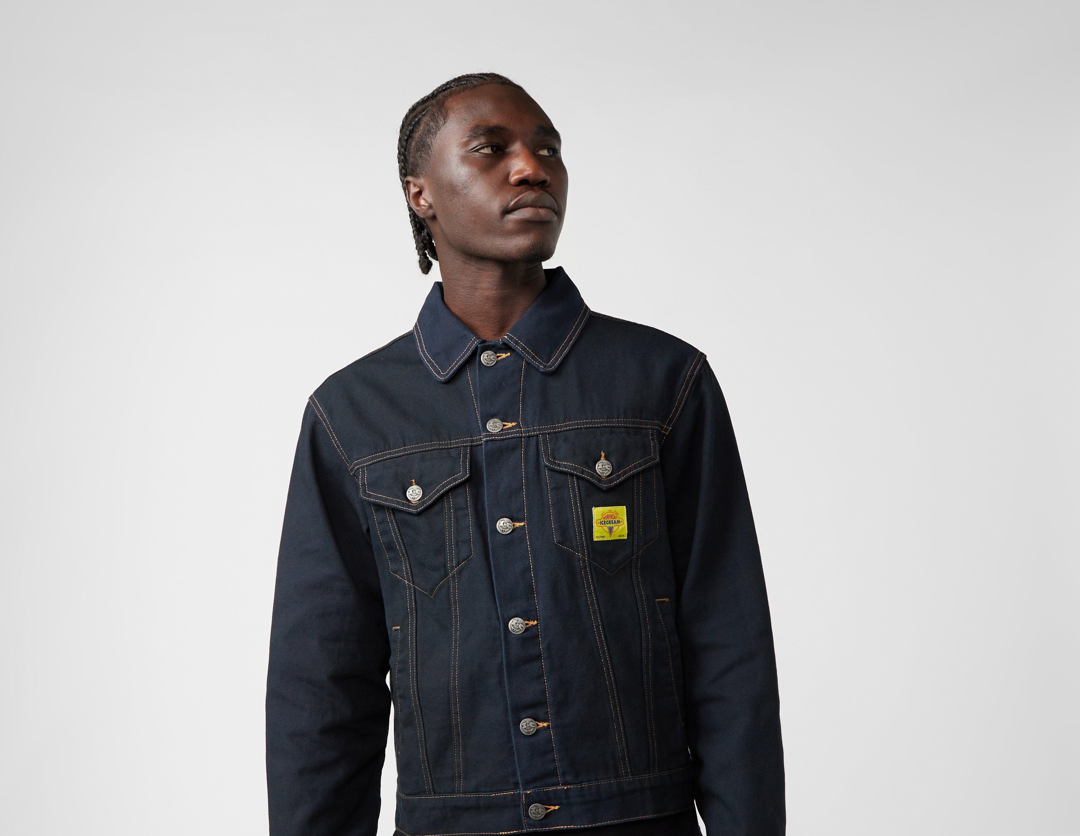 ICECREAM Oil Stained Denim Trucker Jacket