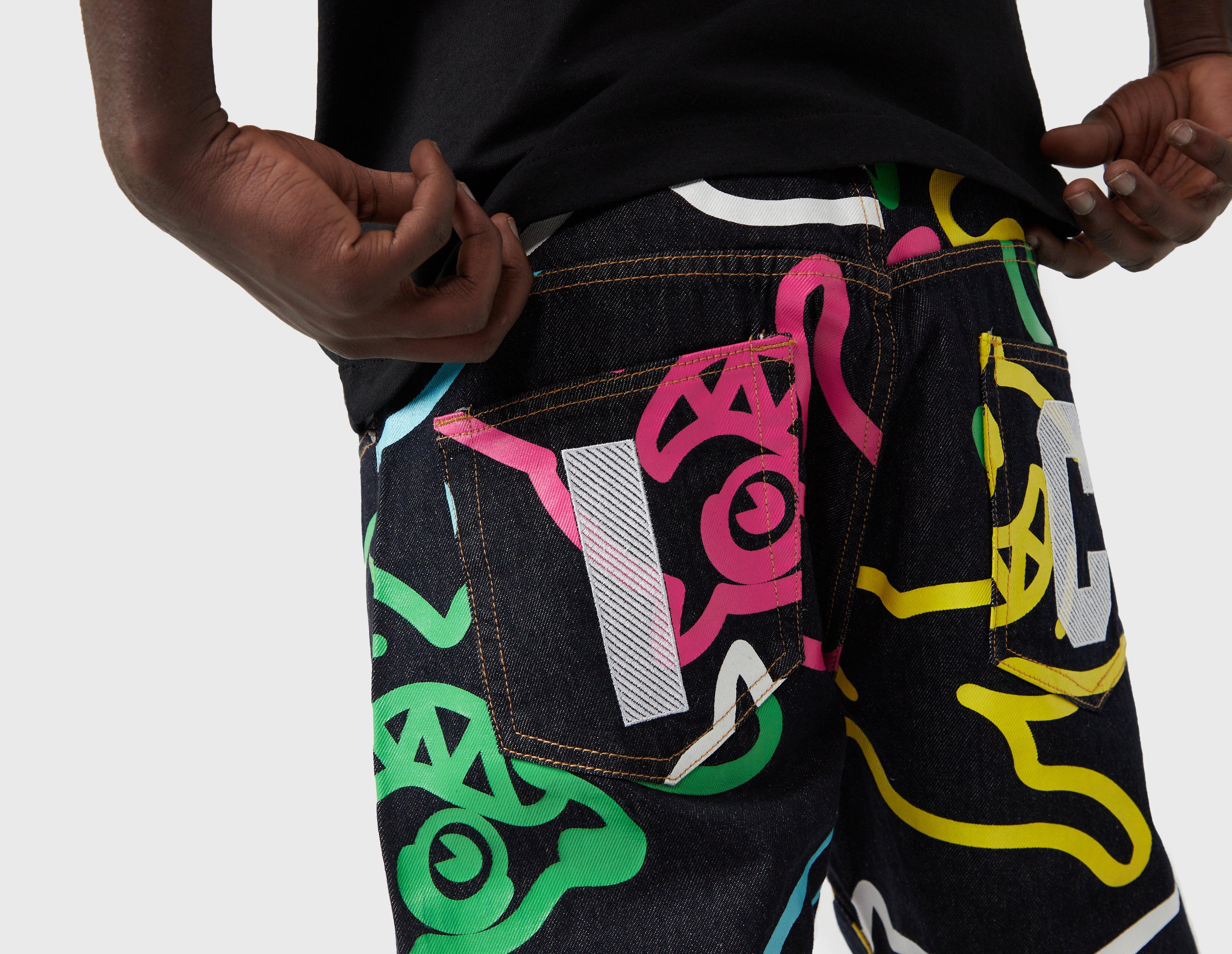 ICECREAM Jumbo Running Dog AOP Jeans