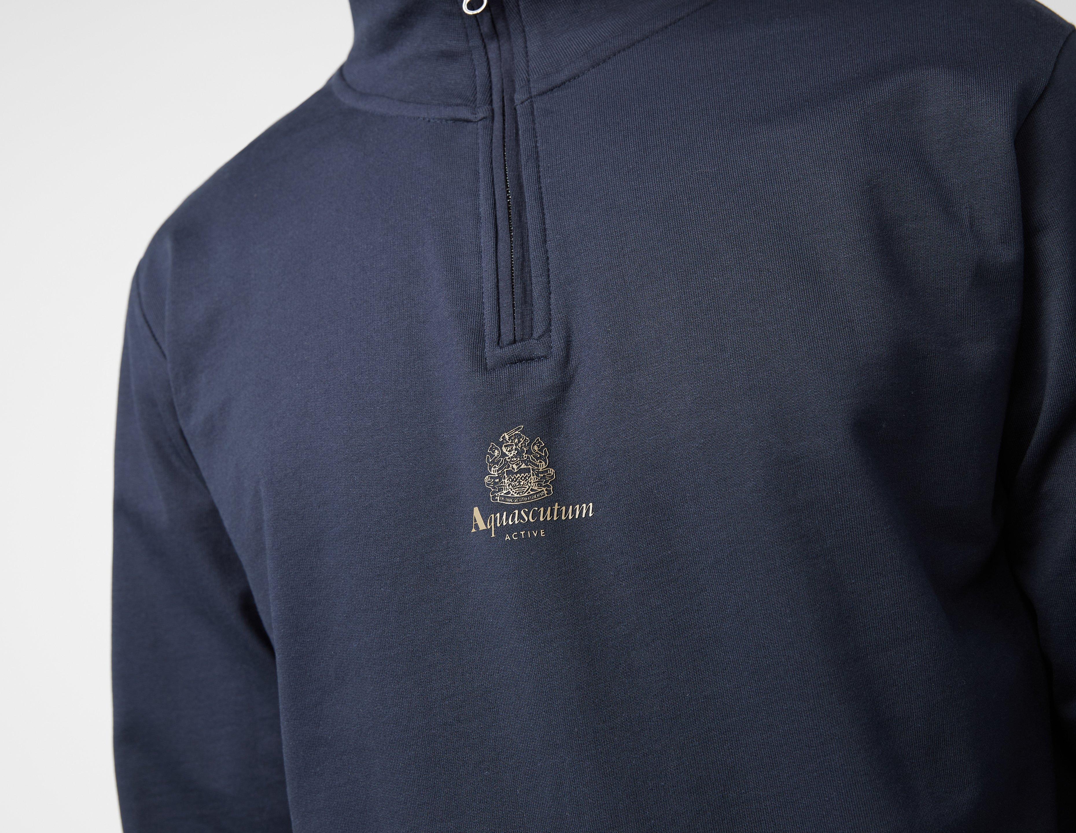 Aquascutum Small Logo 1/4 Zip Sweatshirt
