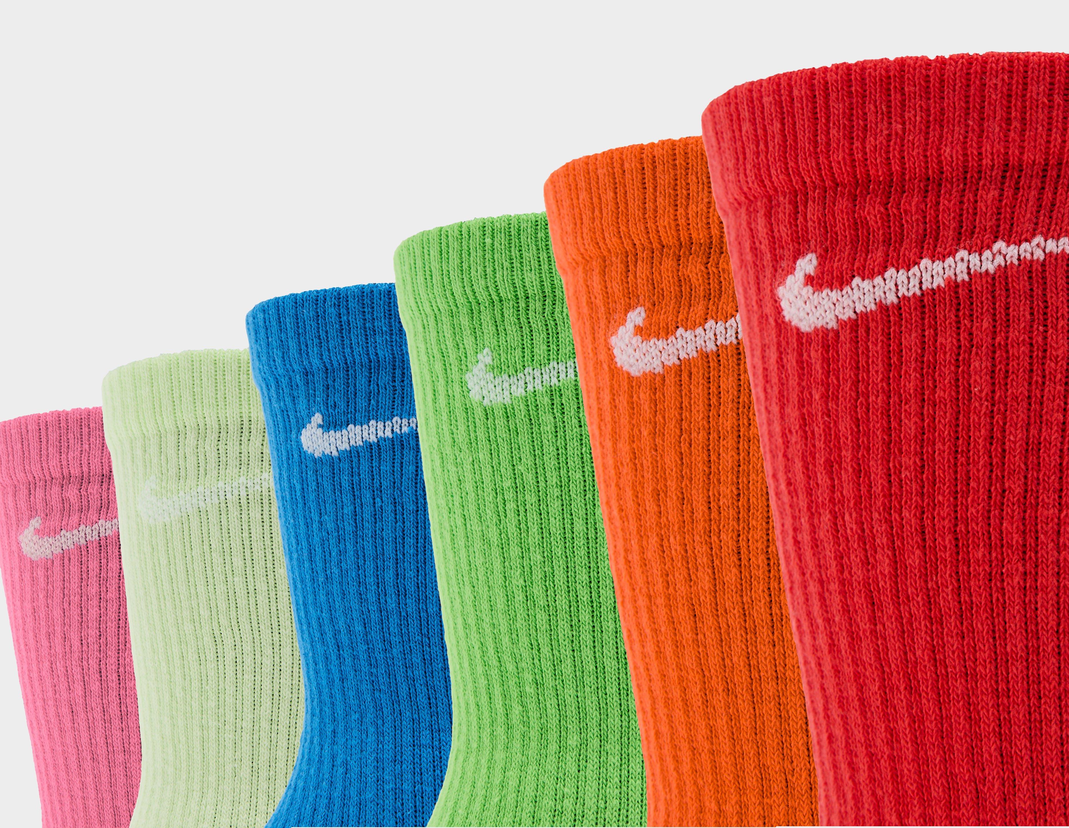 Nike 6-Pack Everyday Cushioned Training Crew Socks color