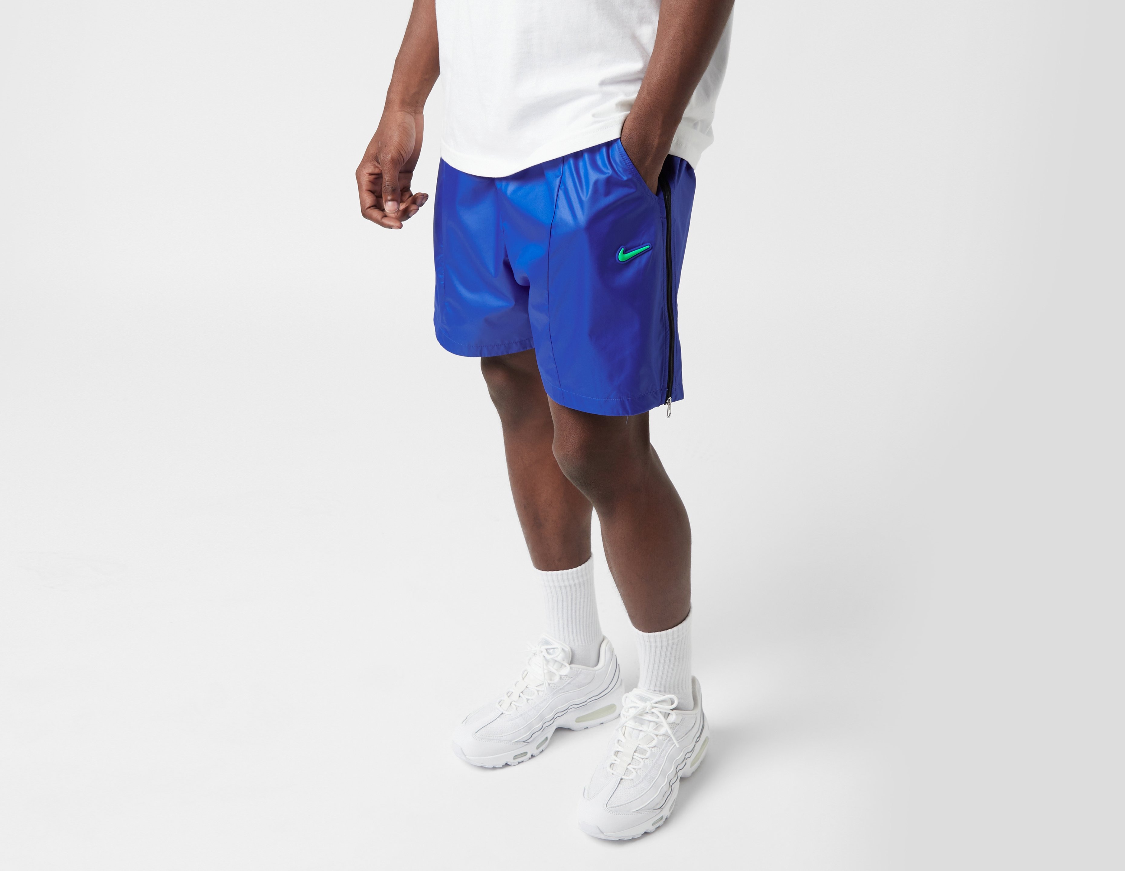 NIKE - 【美品】ballaholic Basic Zip Shorts L 青 BLUE Basic Zip Shorts (navy/white) – ballaholicオンラインショップ