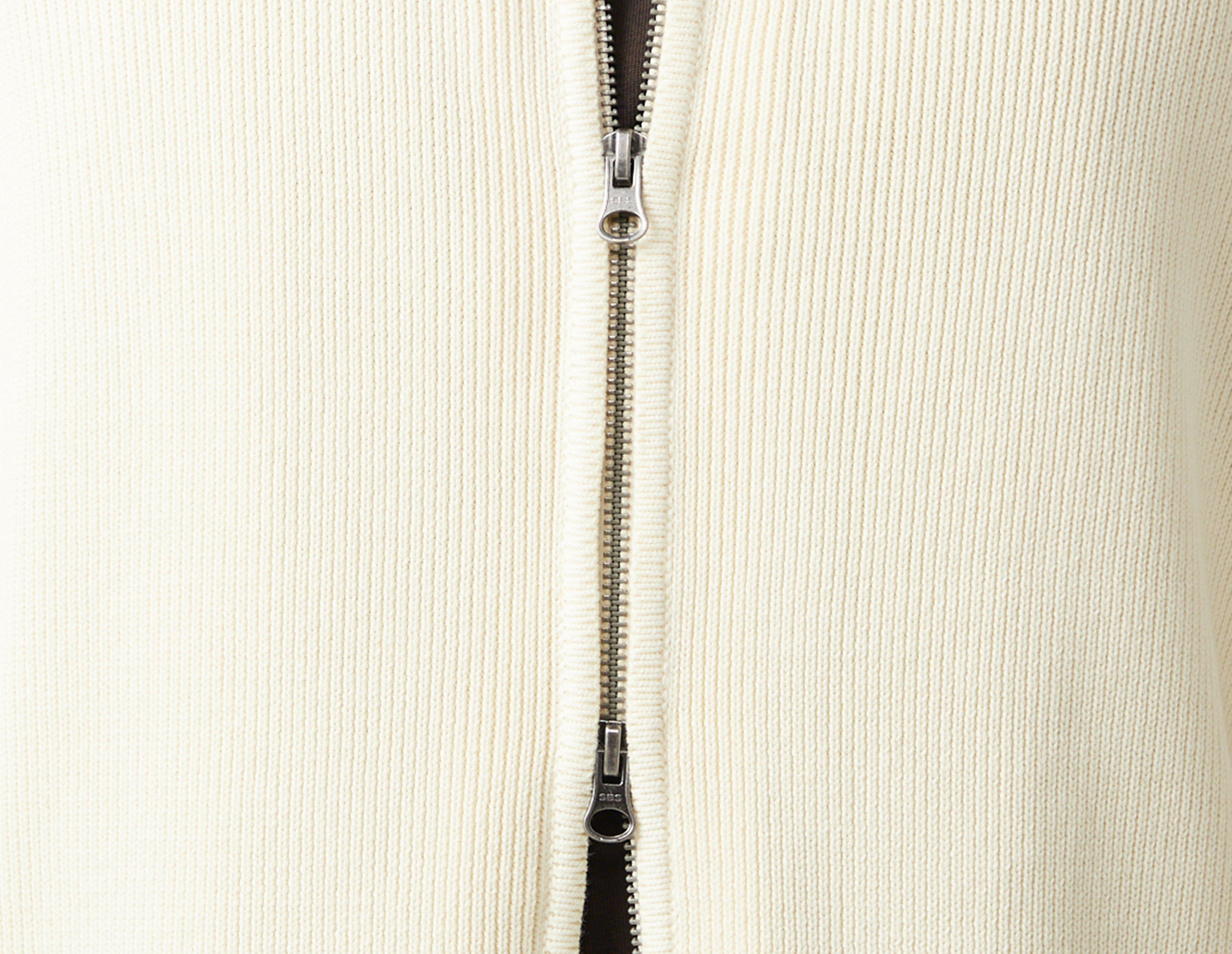 Home Grown Ribbed Full Zip Knit