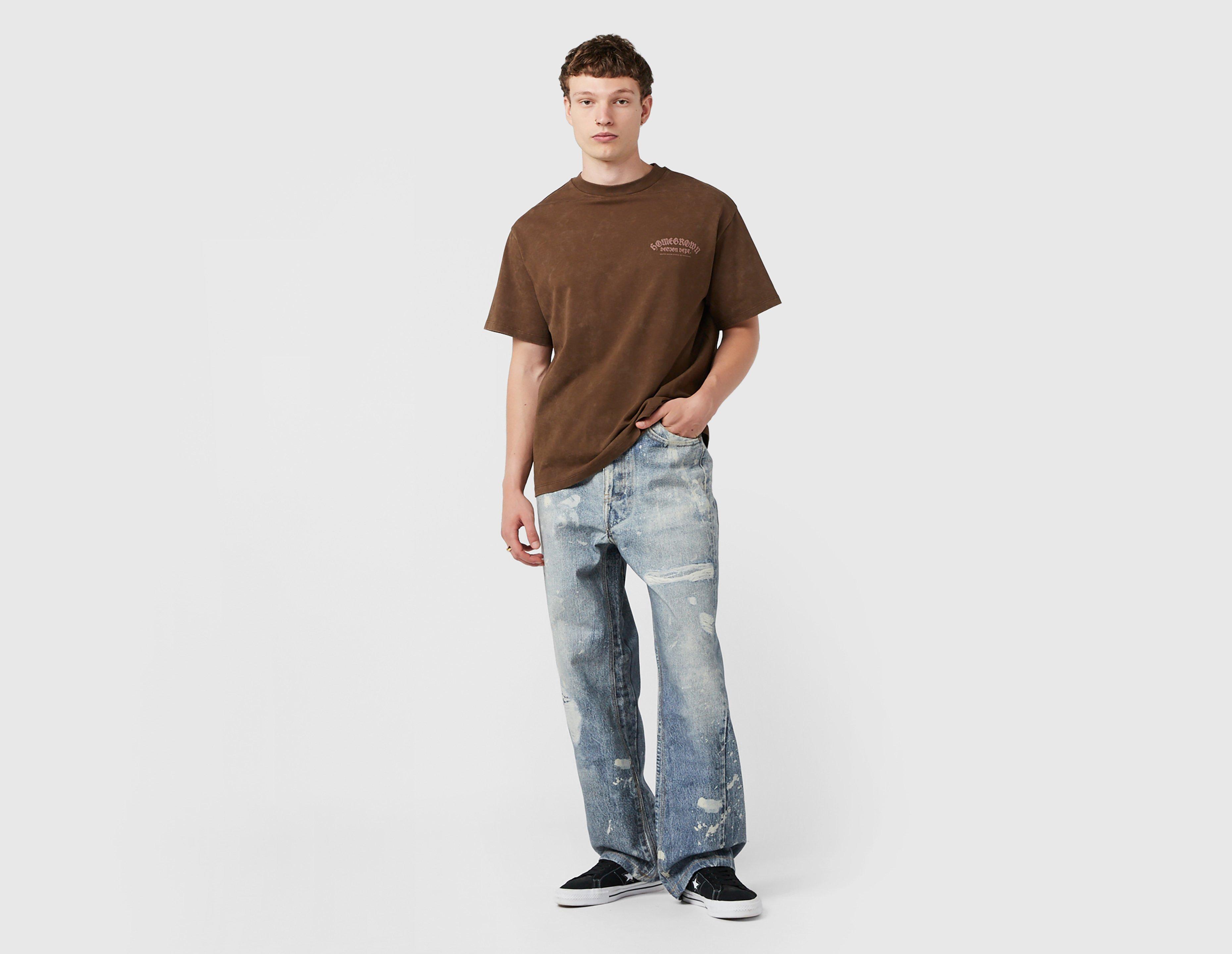 Home Grown Carter Distressed Print Loose Jeans
