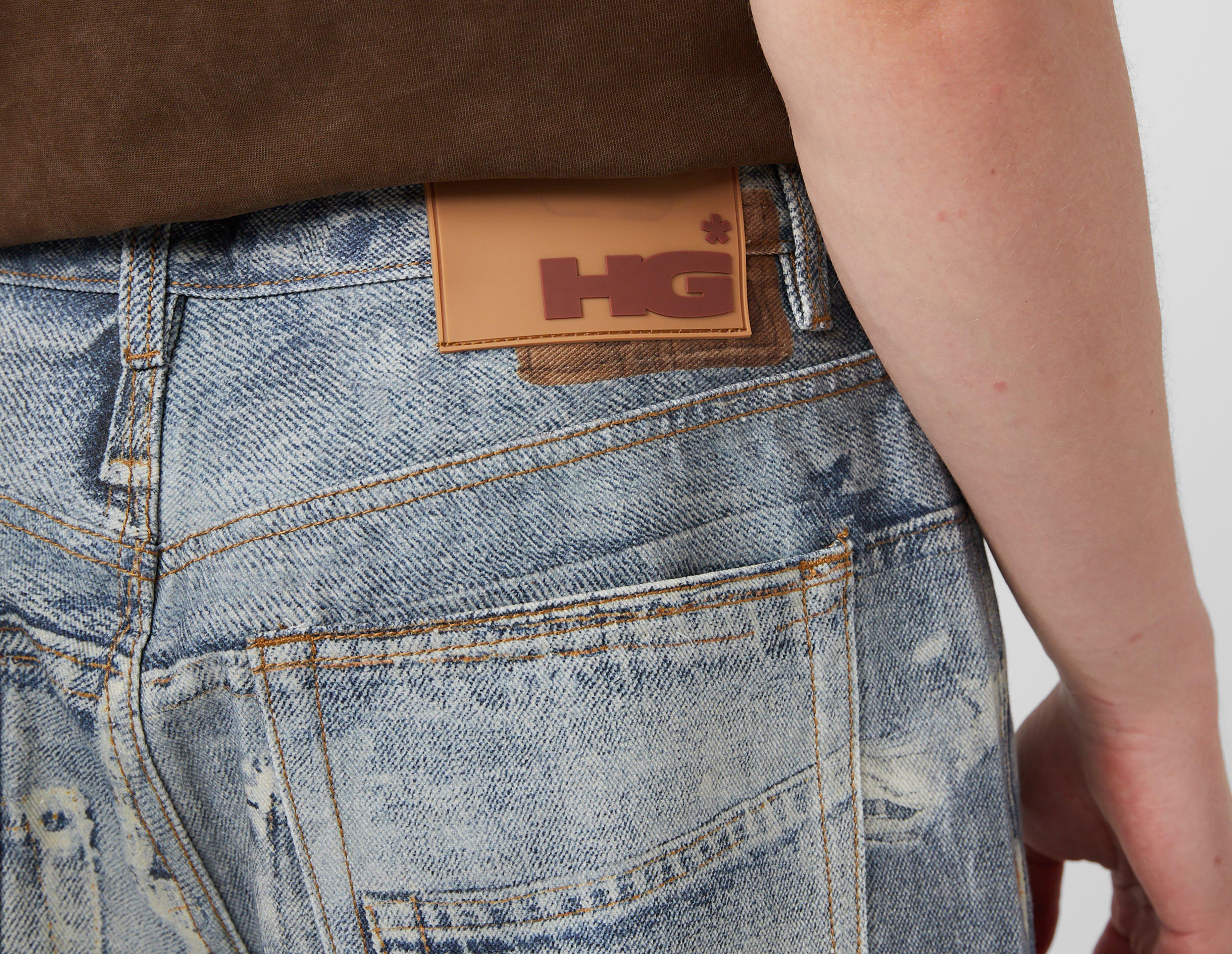 Home Grown Carter Distressed Print Loose Jeans