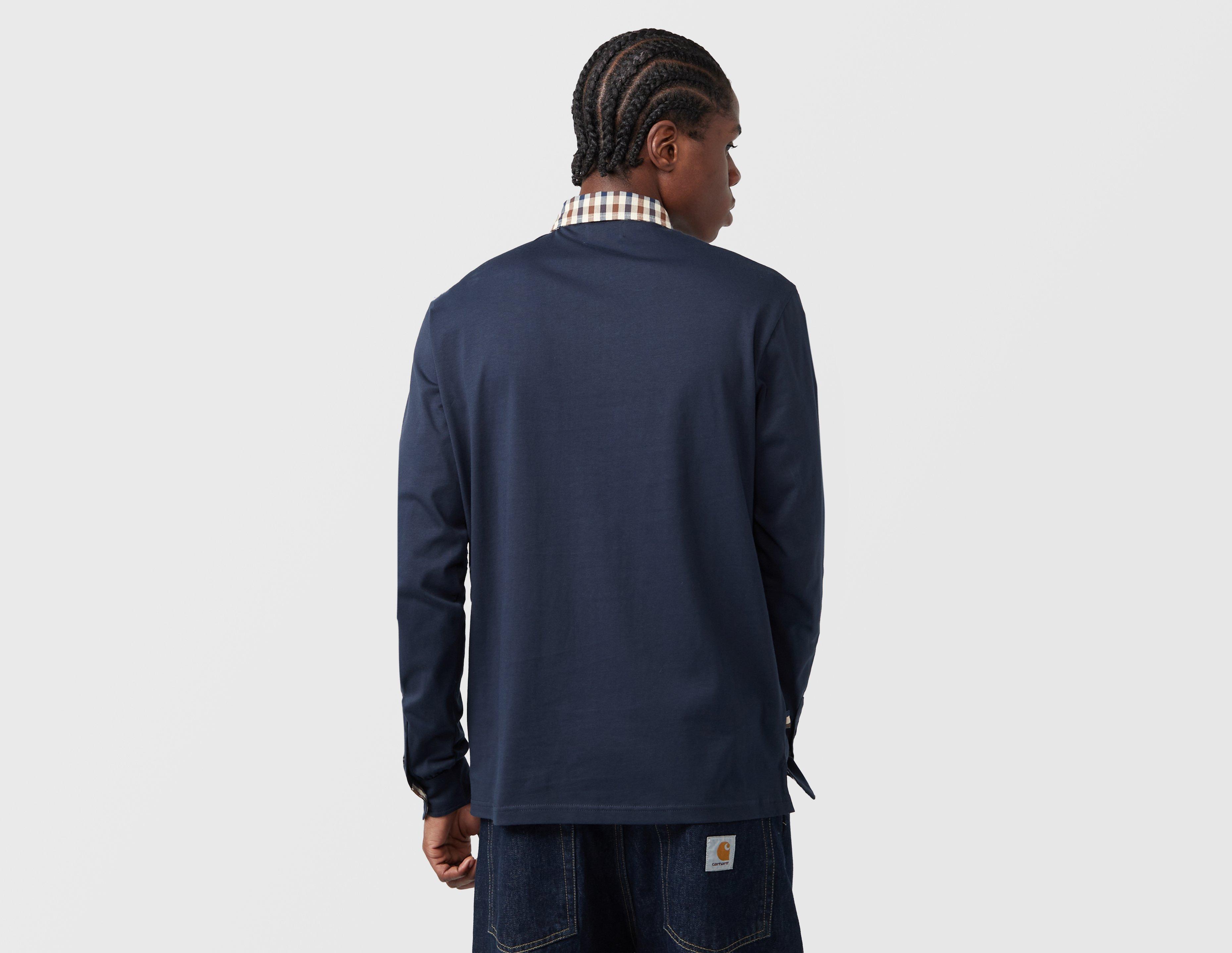 Aquascutum Check Collar Polo Shirt