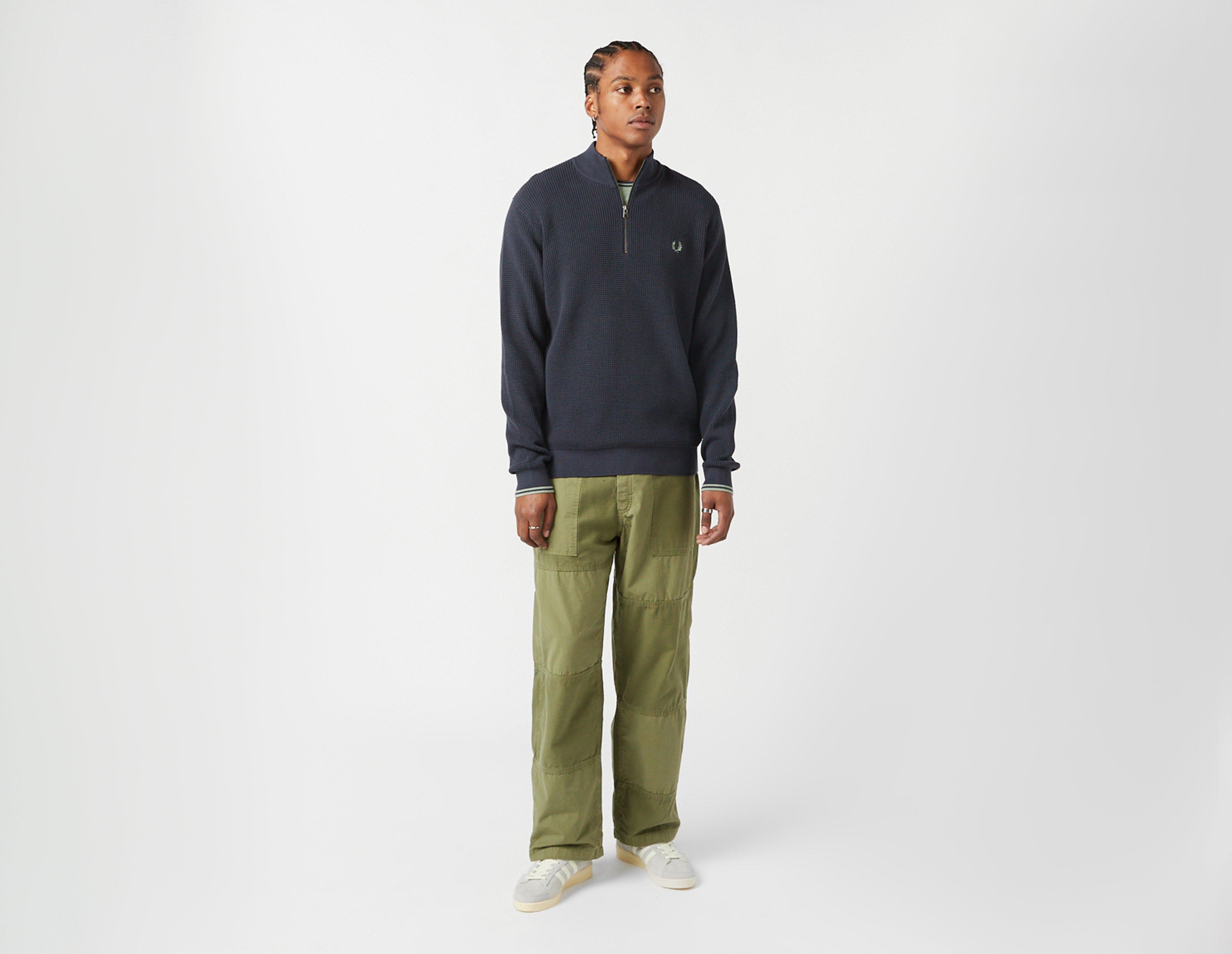 Fred Perry Waffle 1/4 Zip Sweatshirt