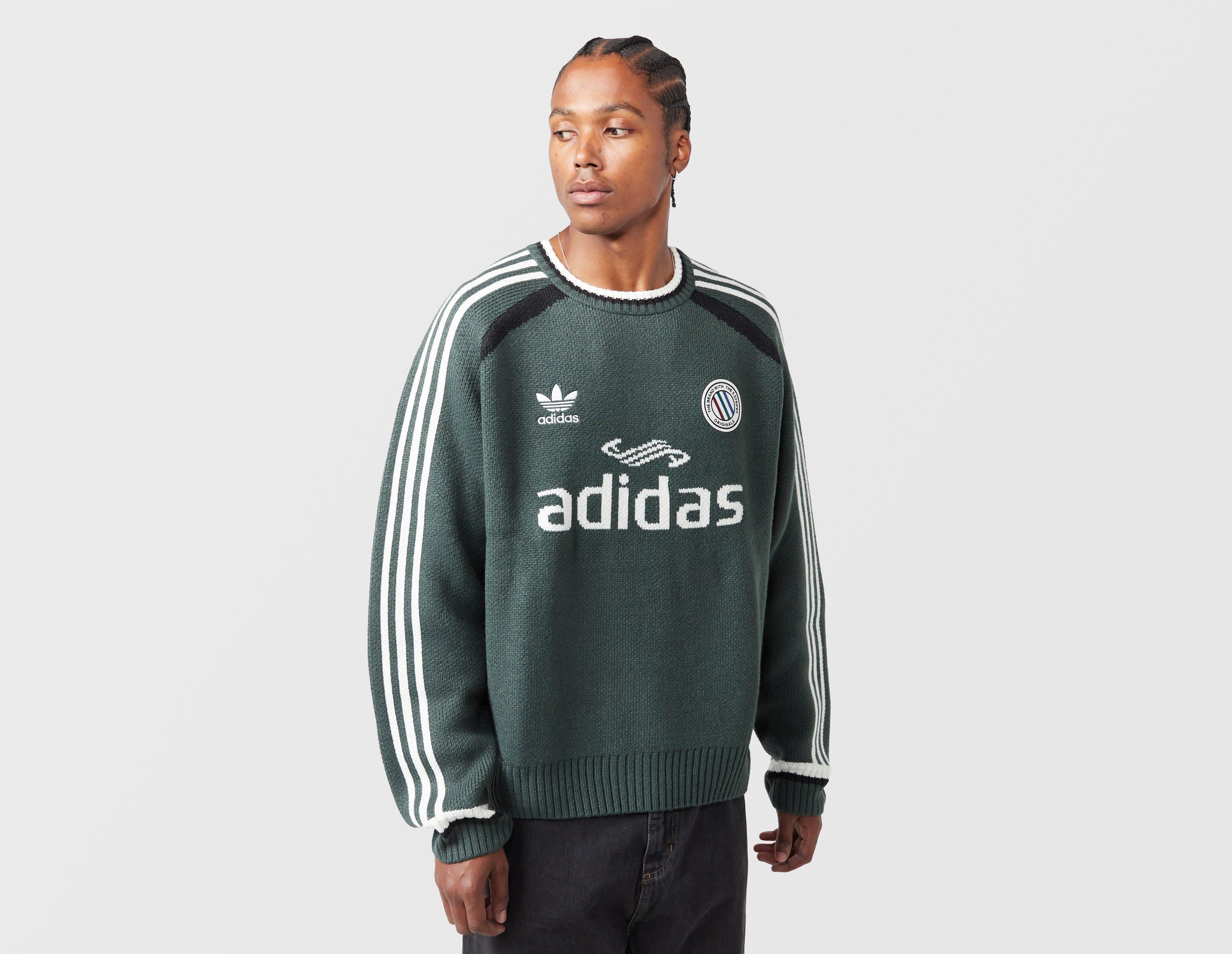 Green adidas Adicolor Blokecore Knit Sweatshirt size?