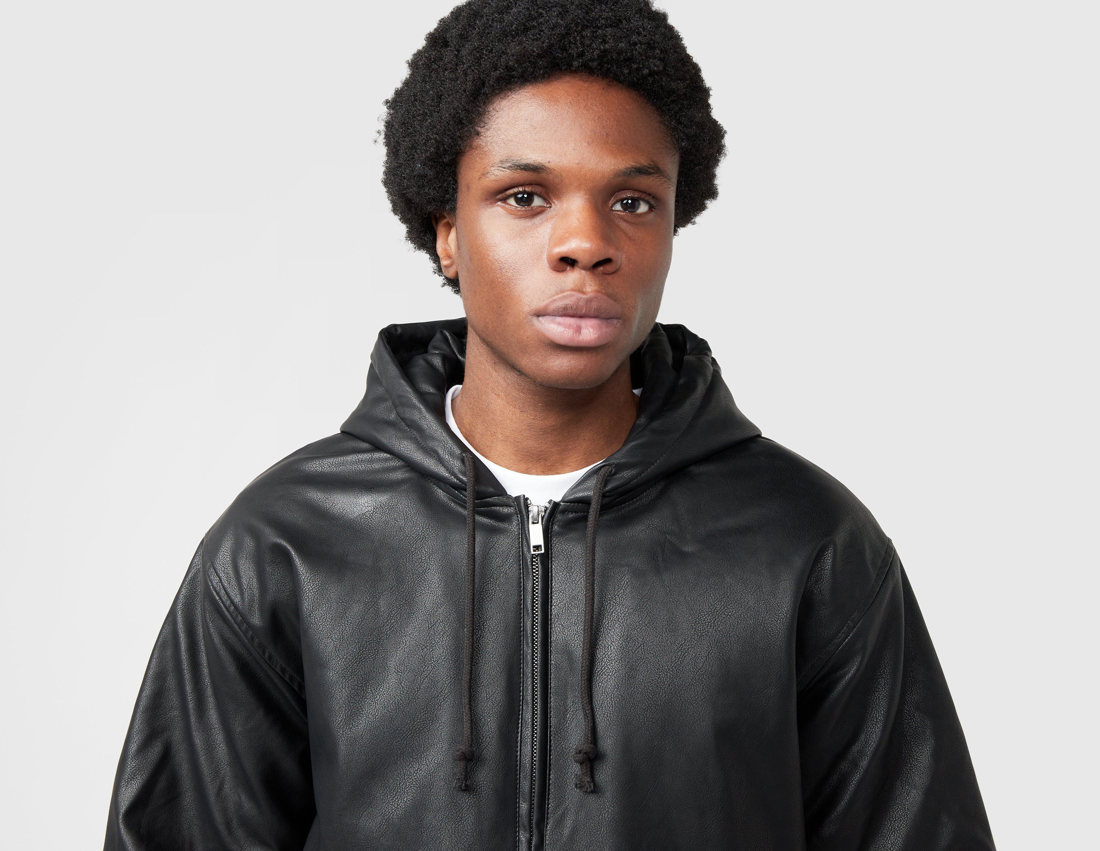 Black Home Grown Cronos PU Leather Jacket | size?