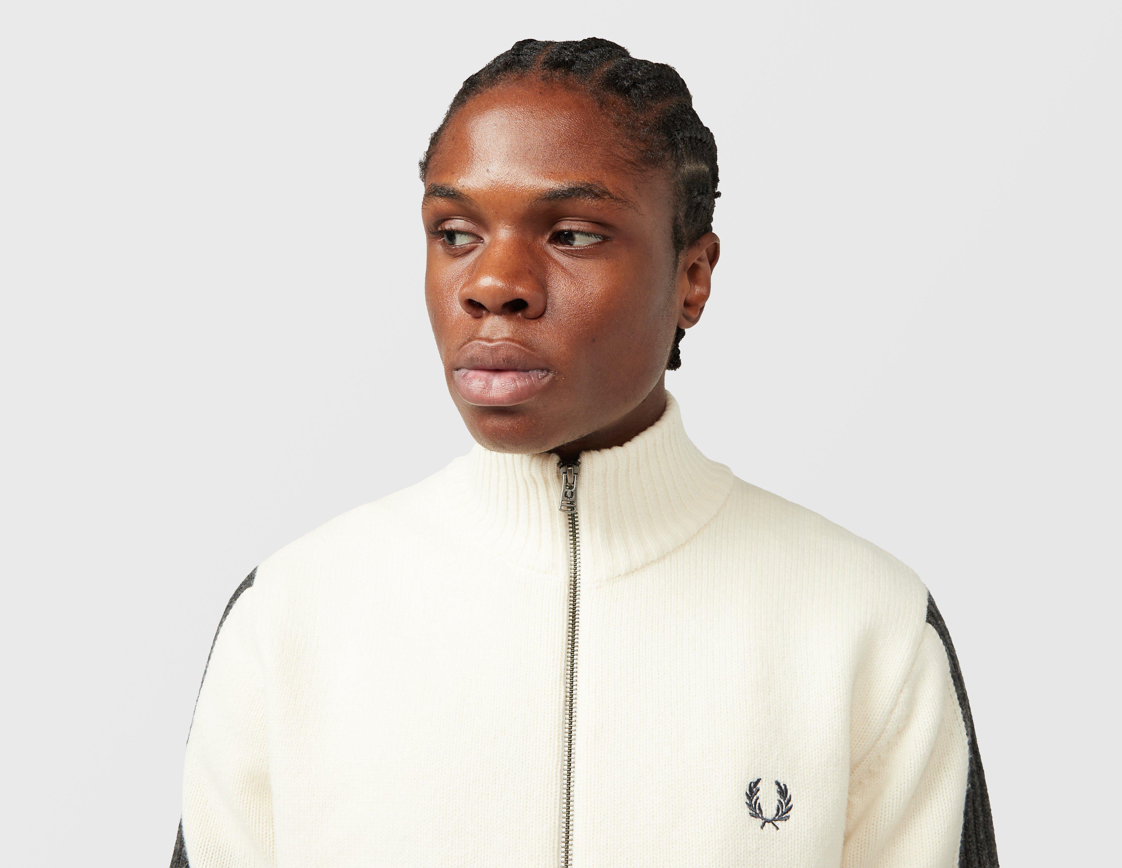Fred Perry Ribbed Sleeve Zip Cardigan