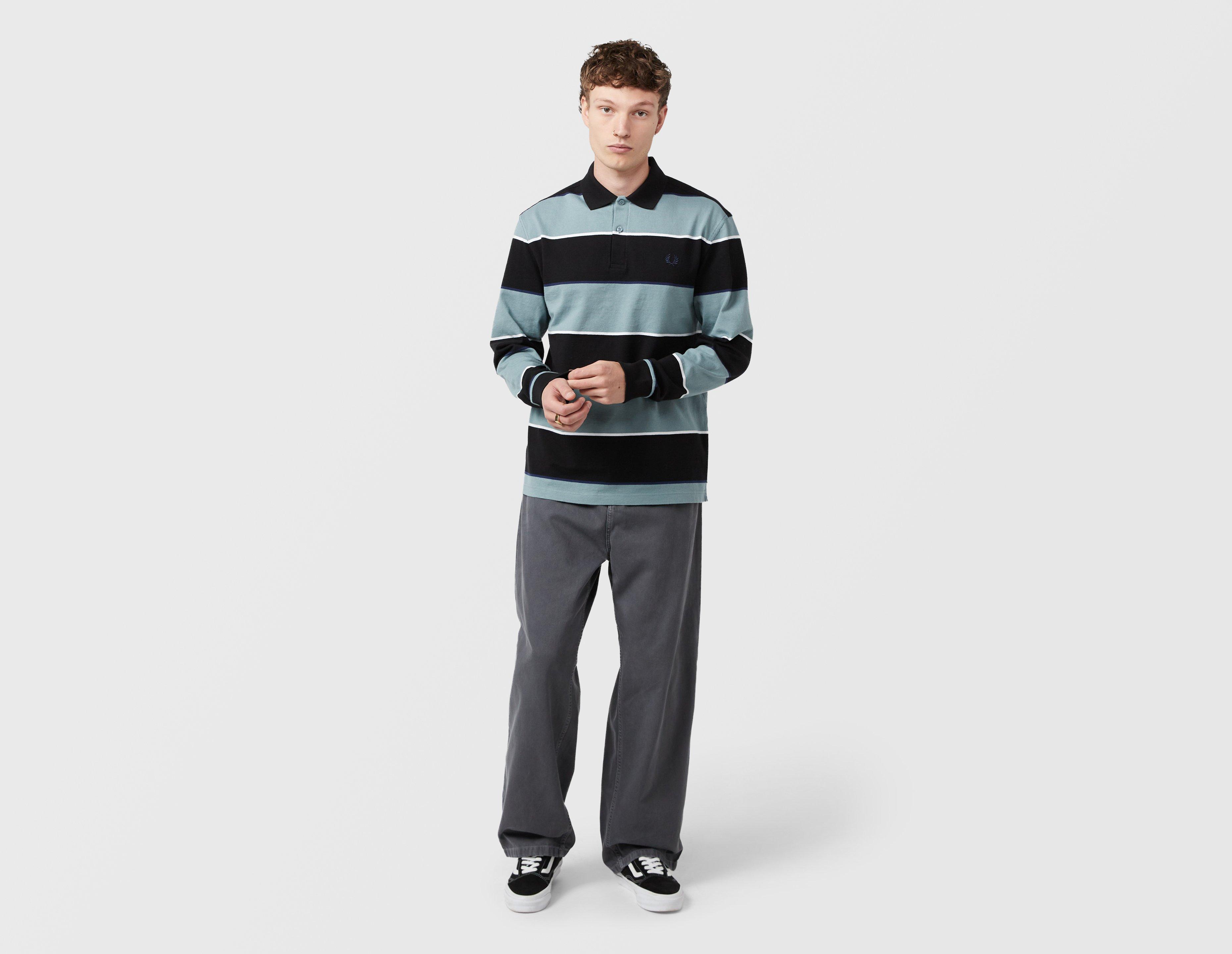 Fred Perry Long Sleeve Striped Polo Shirt