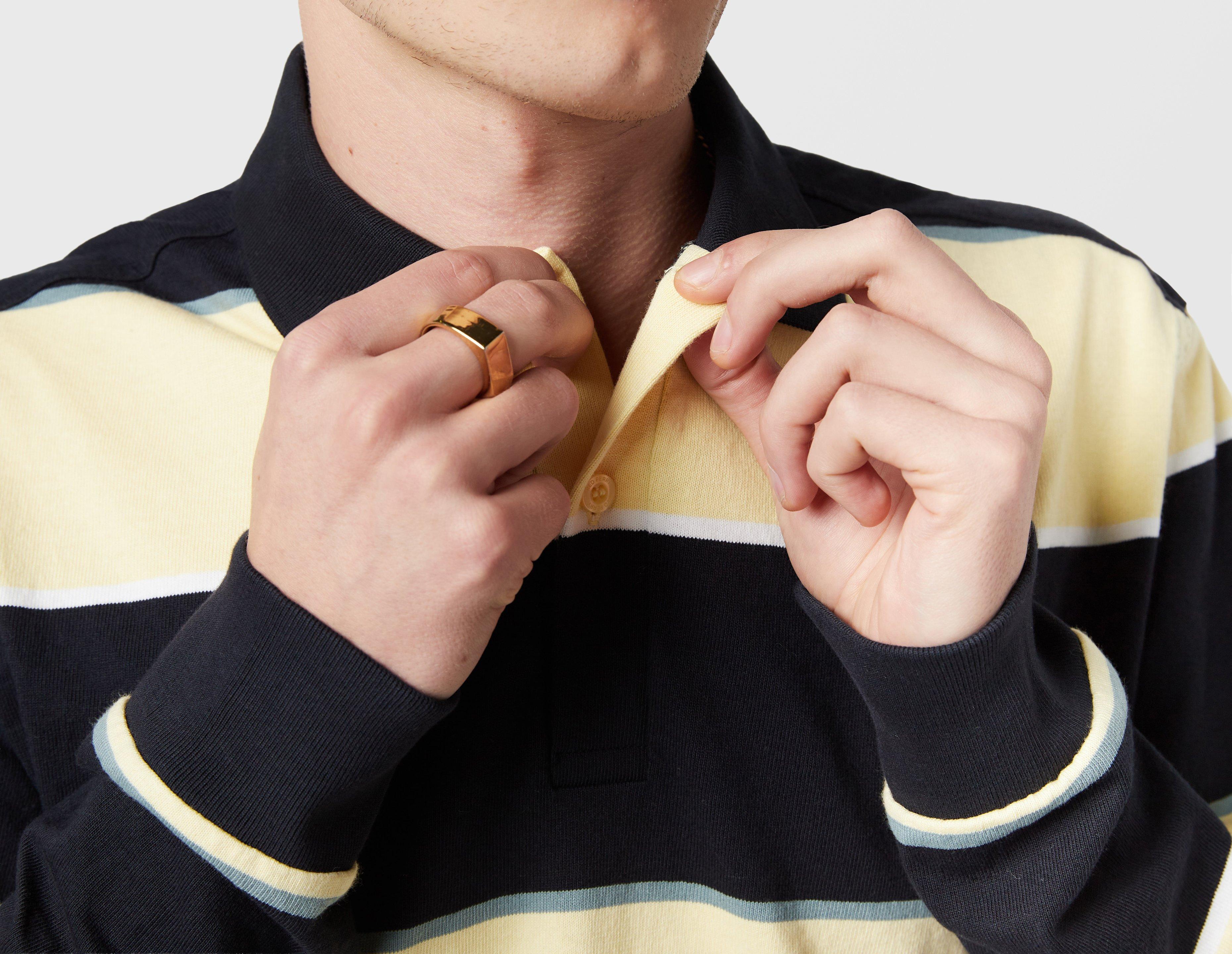 Fred Perry Long Sleeve Striped Polo Shirt