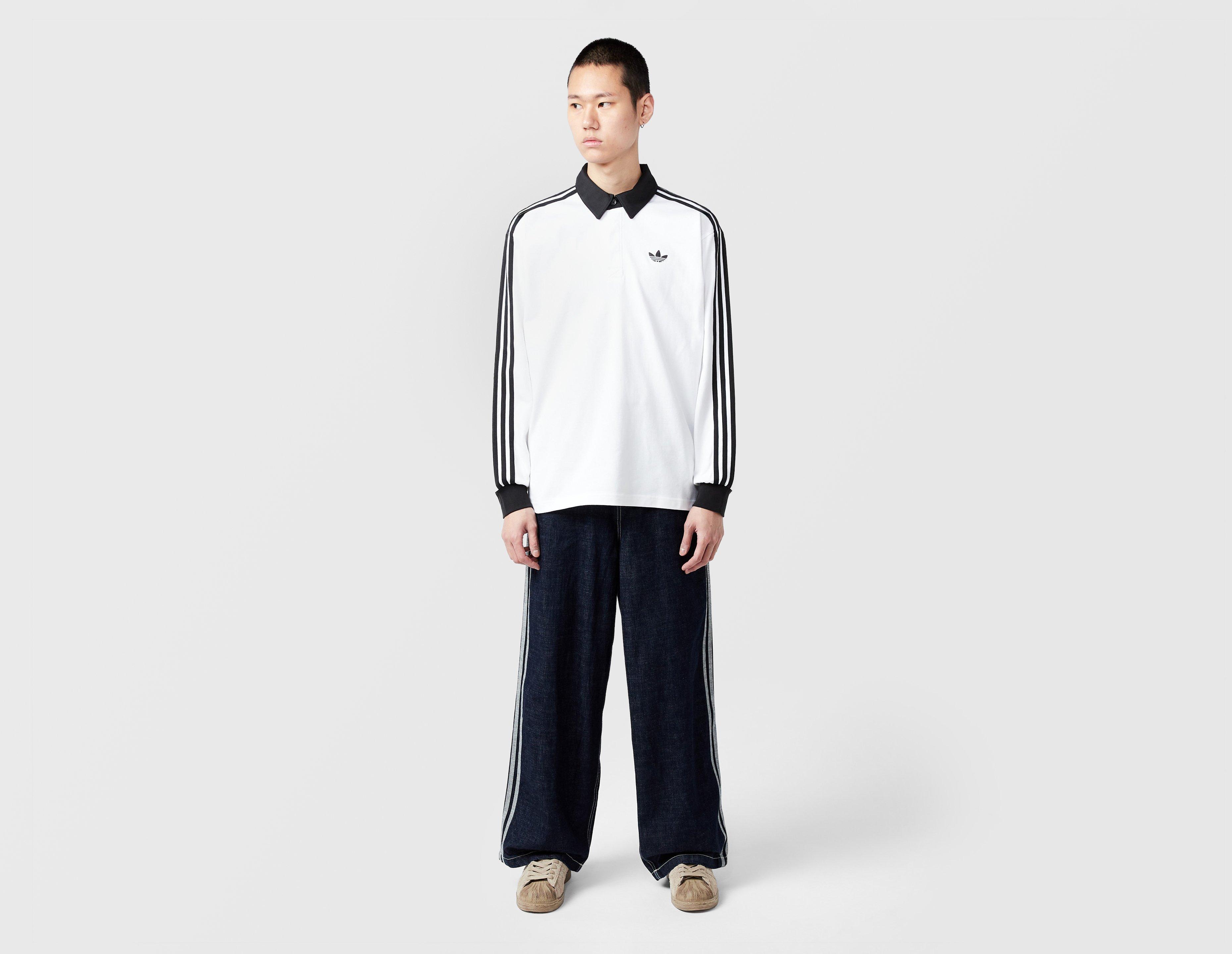 adidas Originals 3-Stripes Rugby Long Sleeve Polo