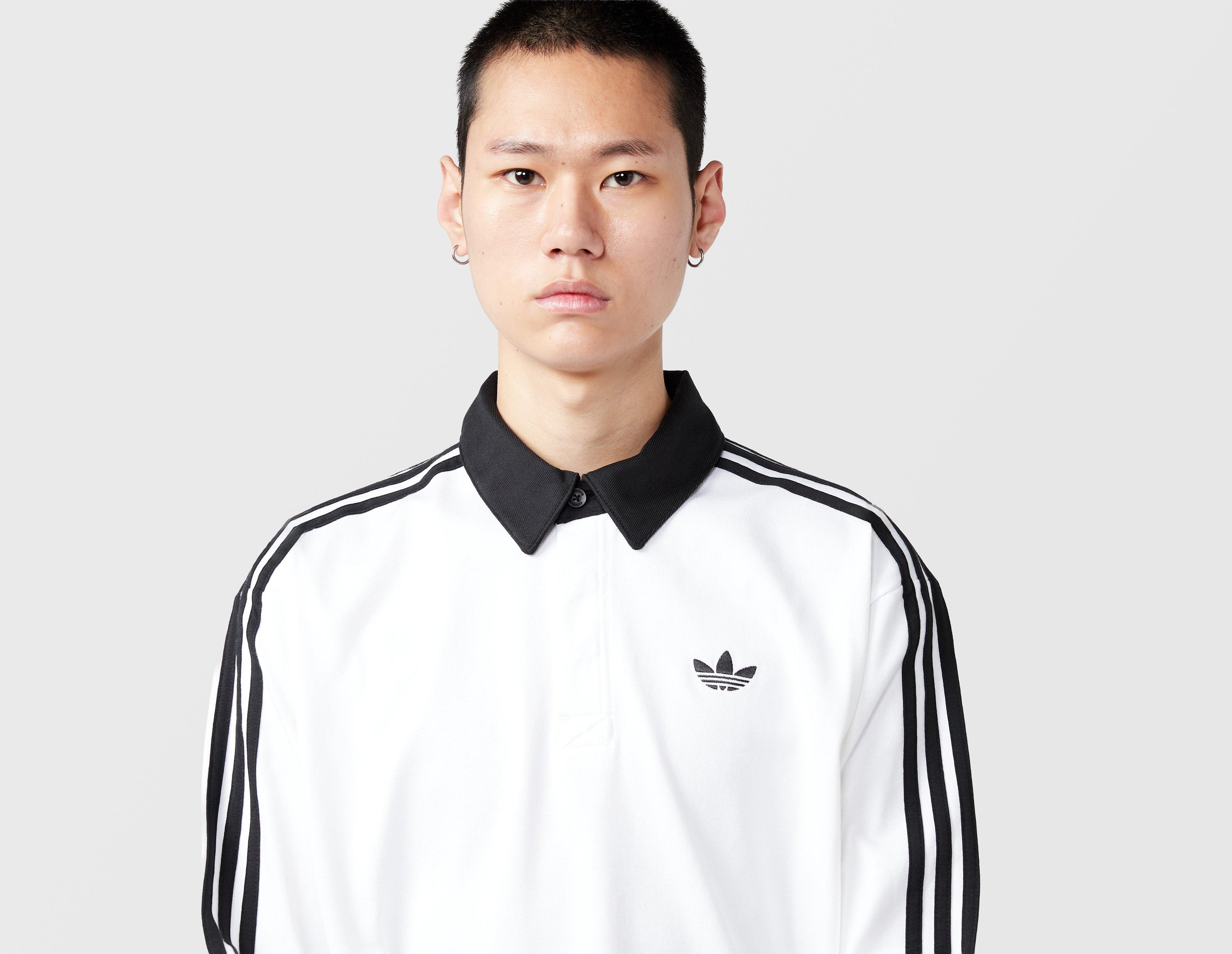 adidas Originals 3-Stripes Rugby Long Sleeve Polo