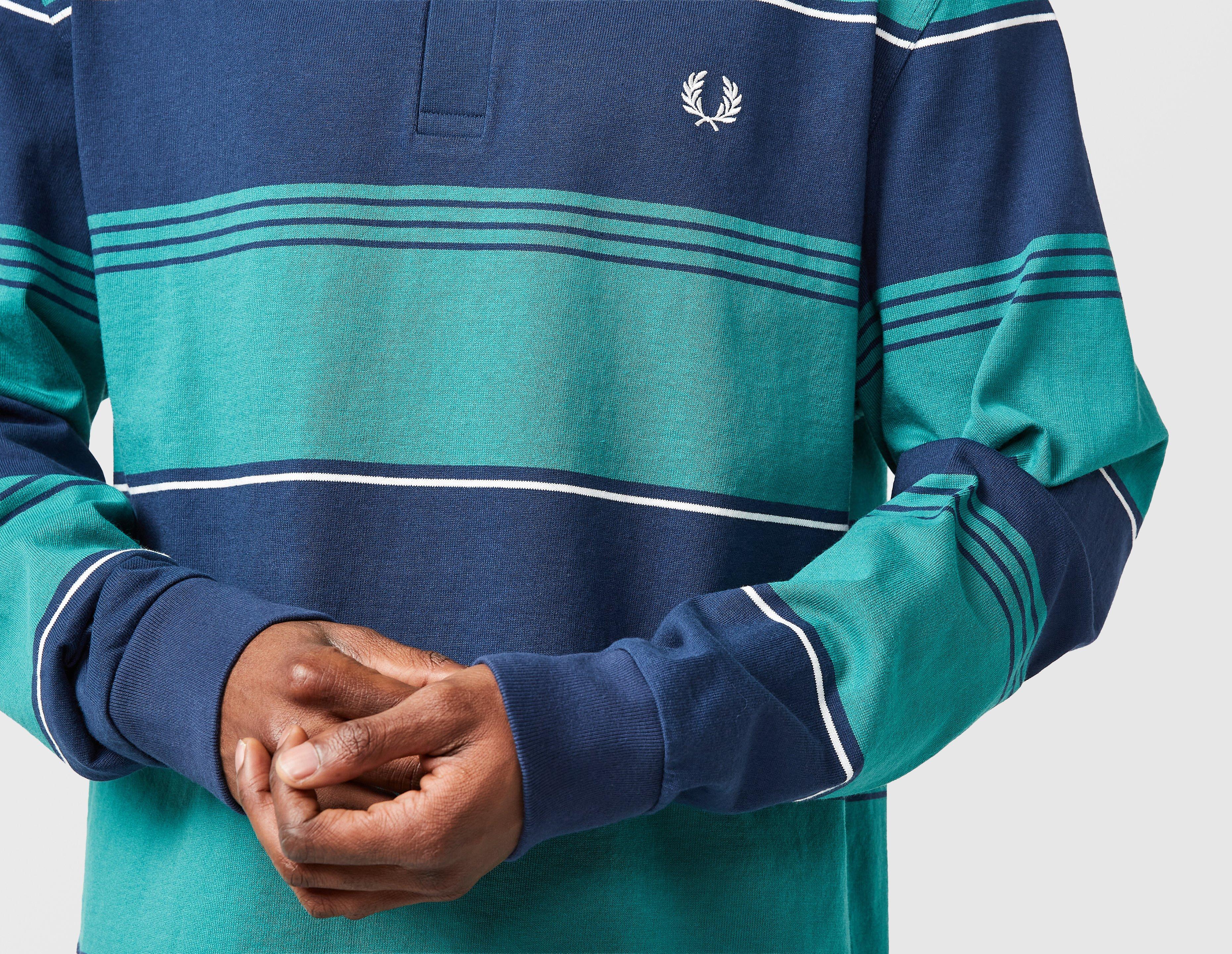 Fred Perry Striped Long Sleeve Polo