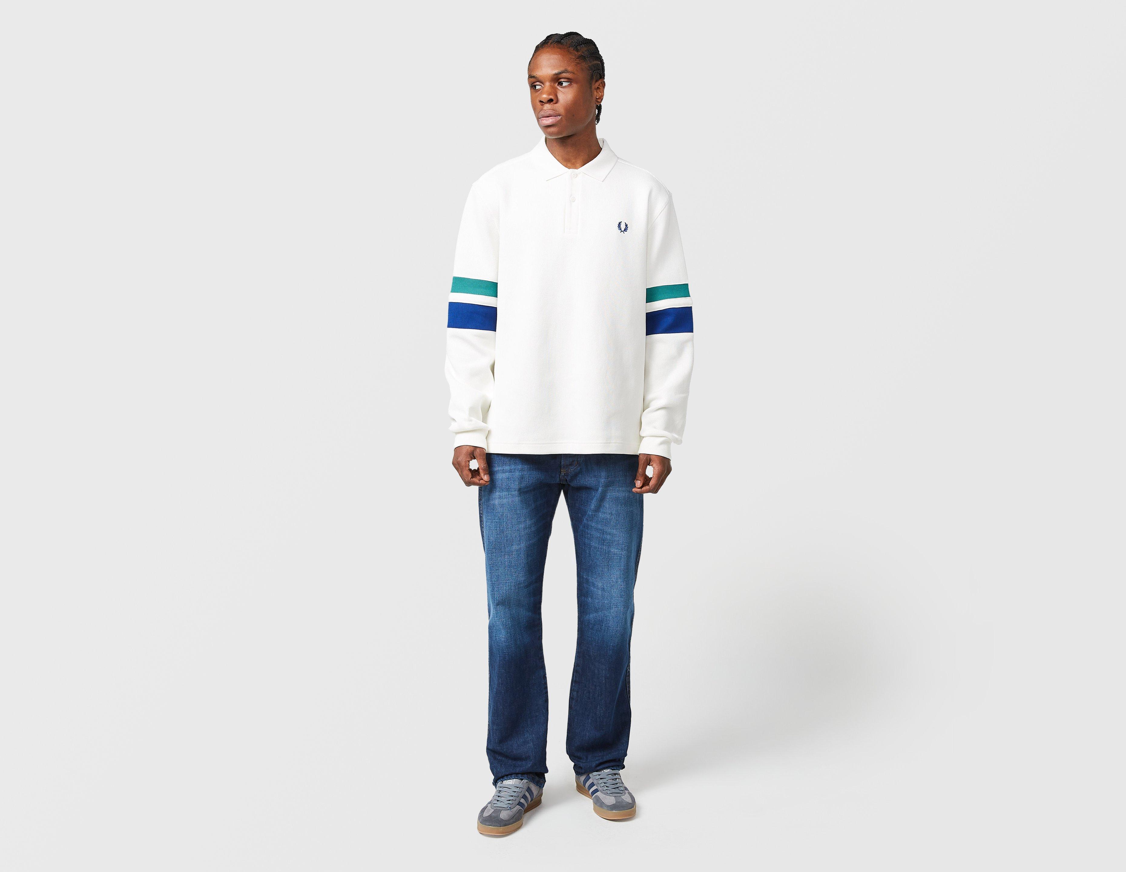 Fred Perry Tipped Sleeve Collared Sweatshirt