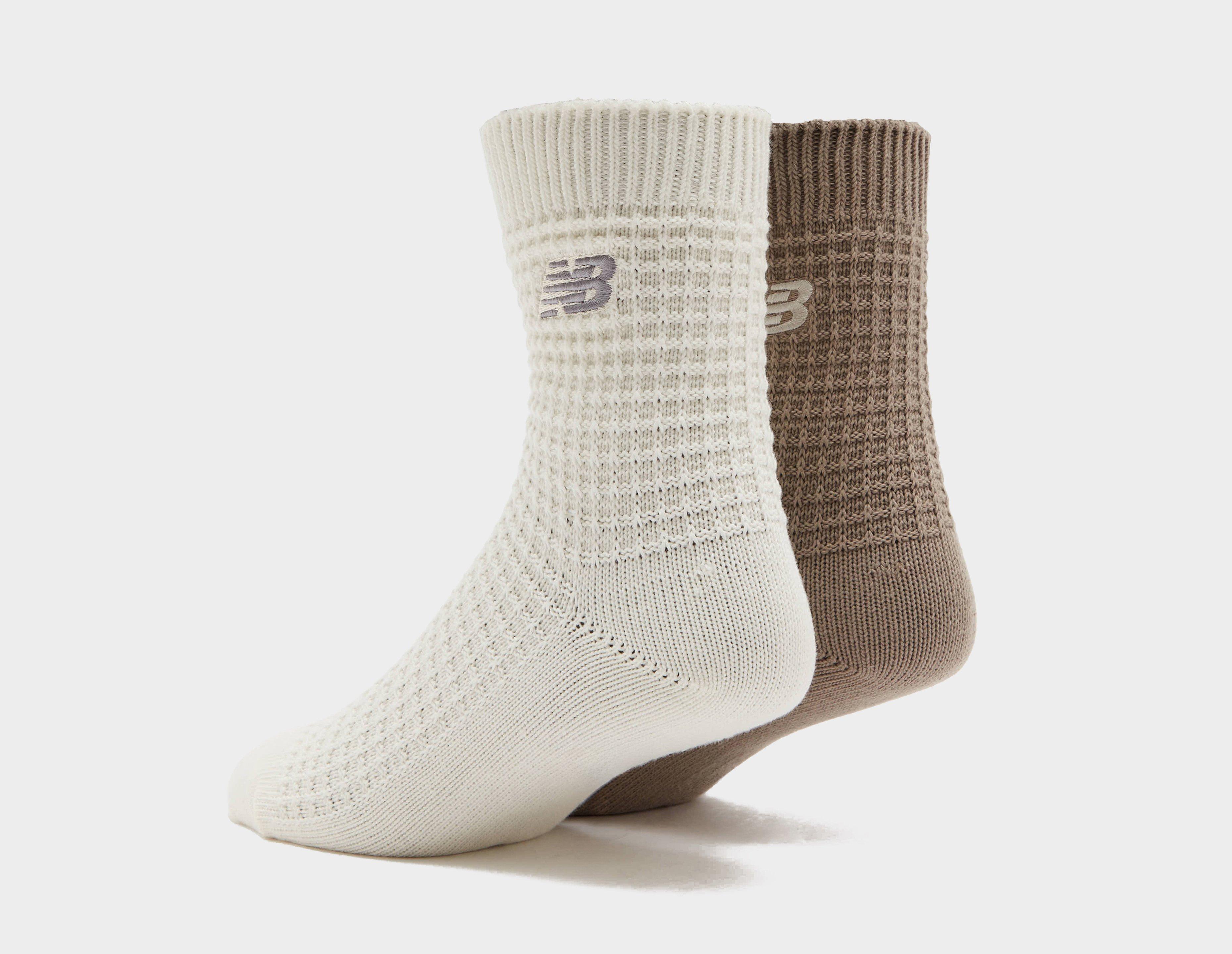 New Balance Waffle Knit Ankle Socks 2-Pack