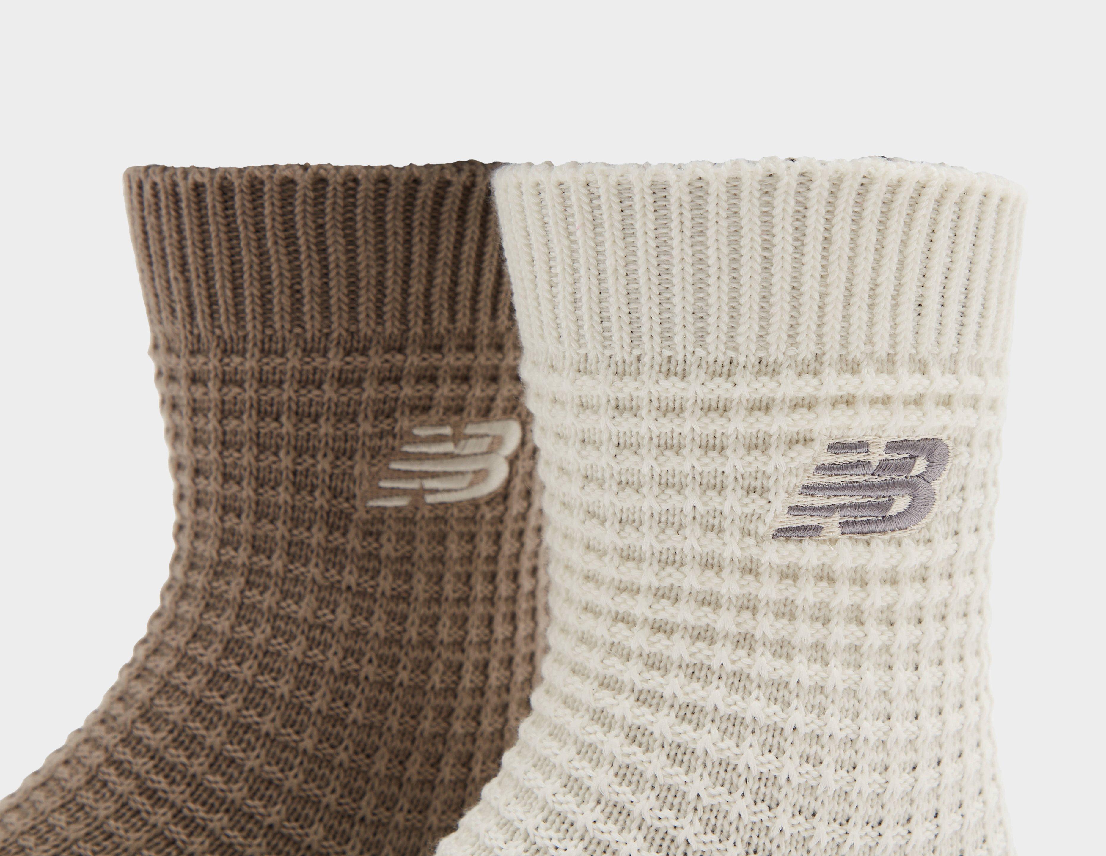 New Balance Waffle Knit Ankle Socks 2-Pack