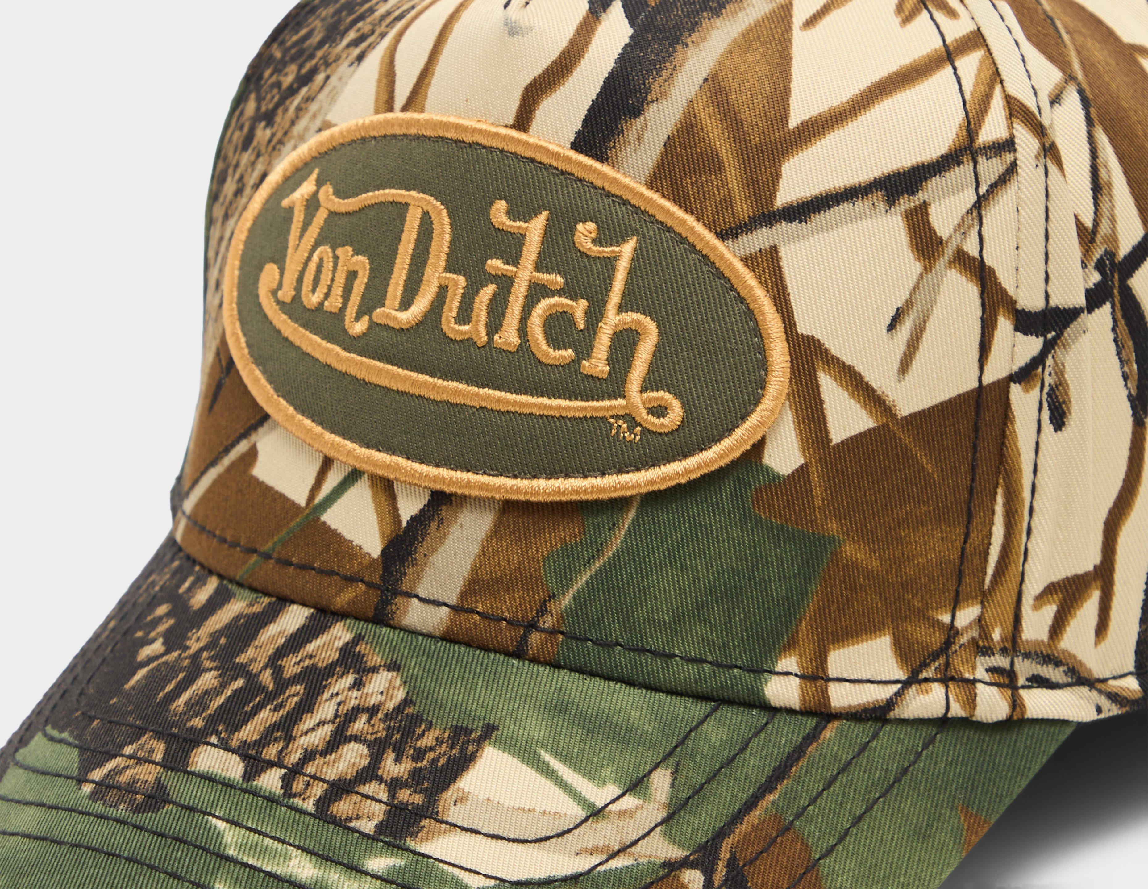 Von Dutch Leaf Camo Trucker Cap