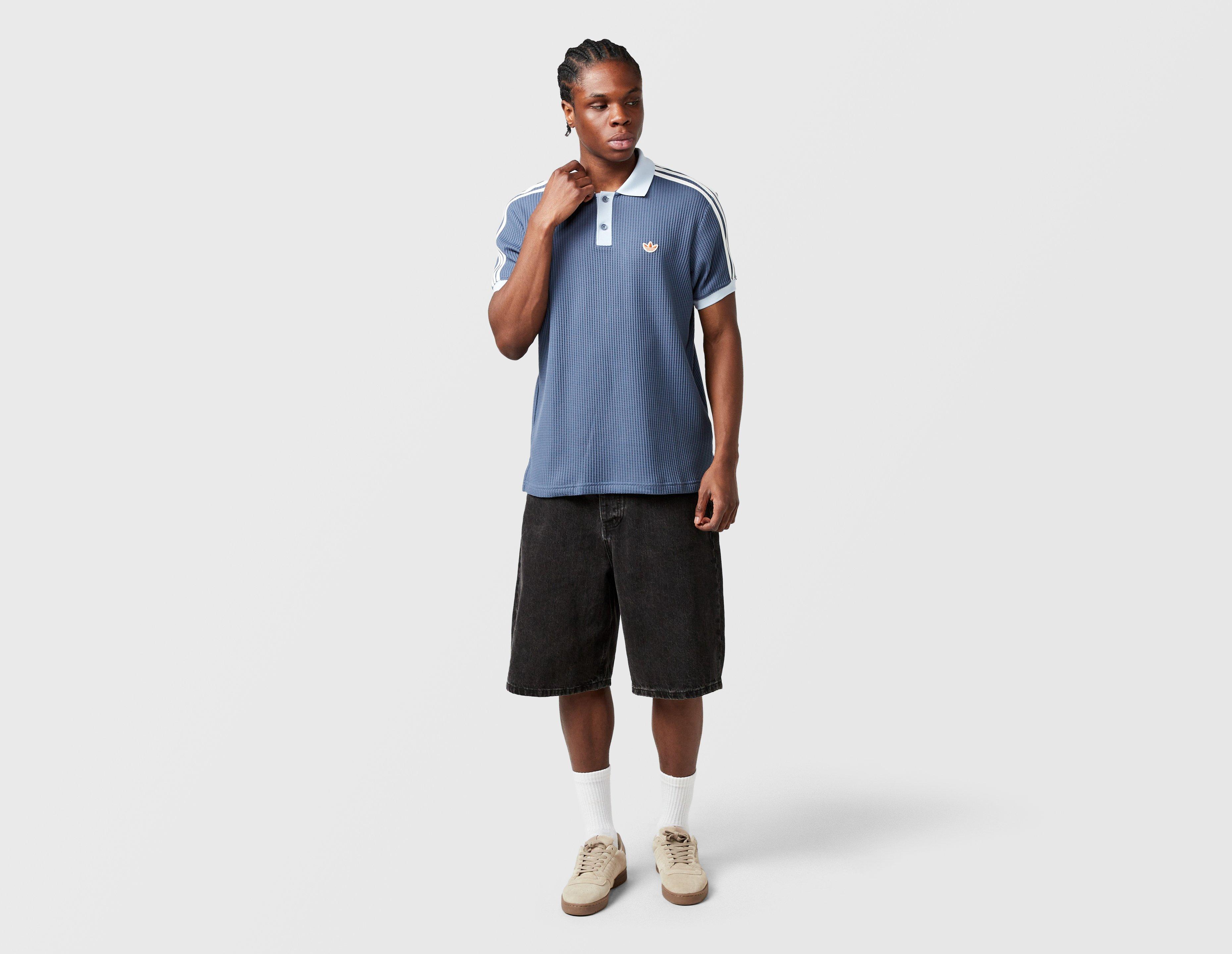 adidas Originals 3-Stripes Waffle Knit Polo Shirt