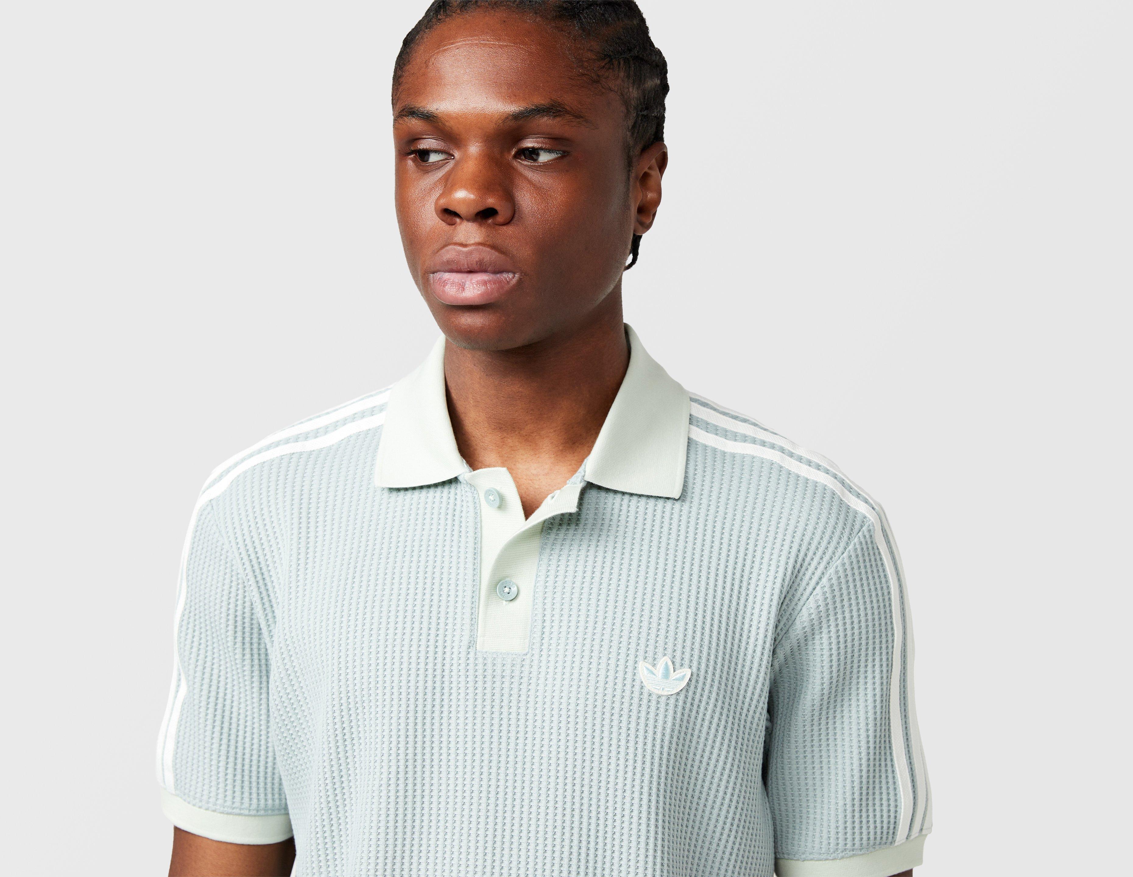 adidas Originals 3-Stripes Waffle Knit Polo Shirt
