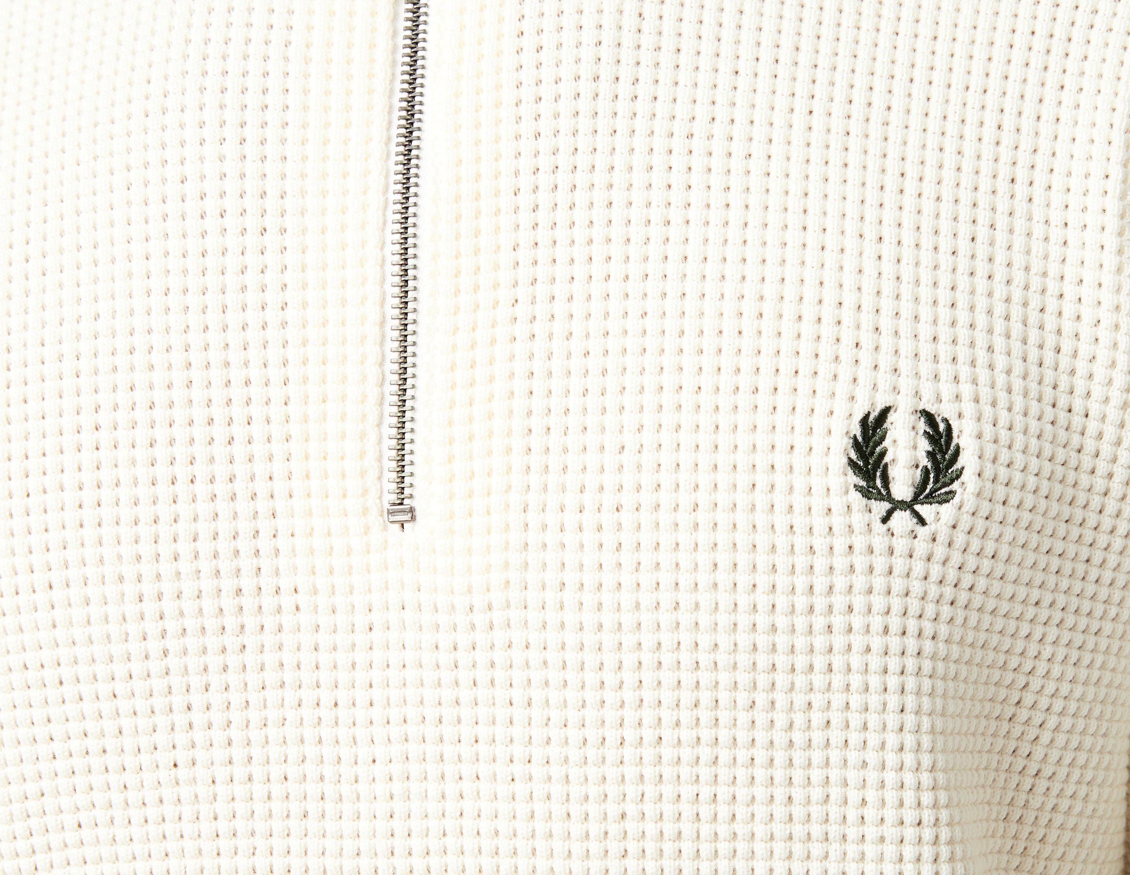 Fred Perry Waffle Stitch Zip Fleece