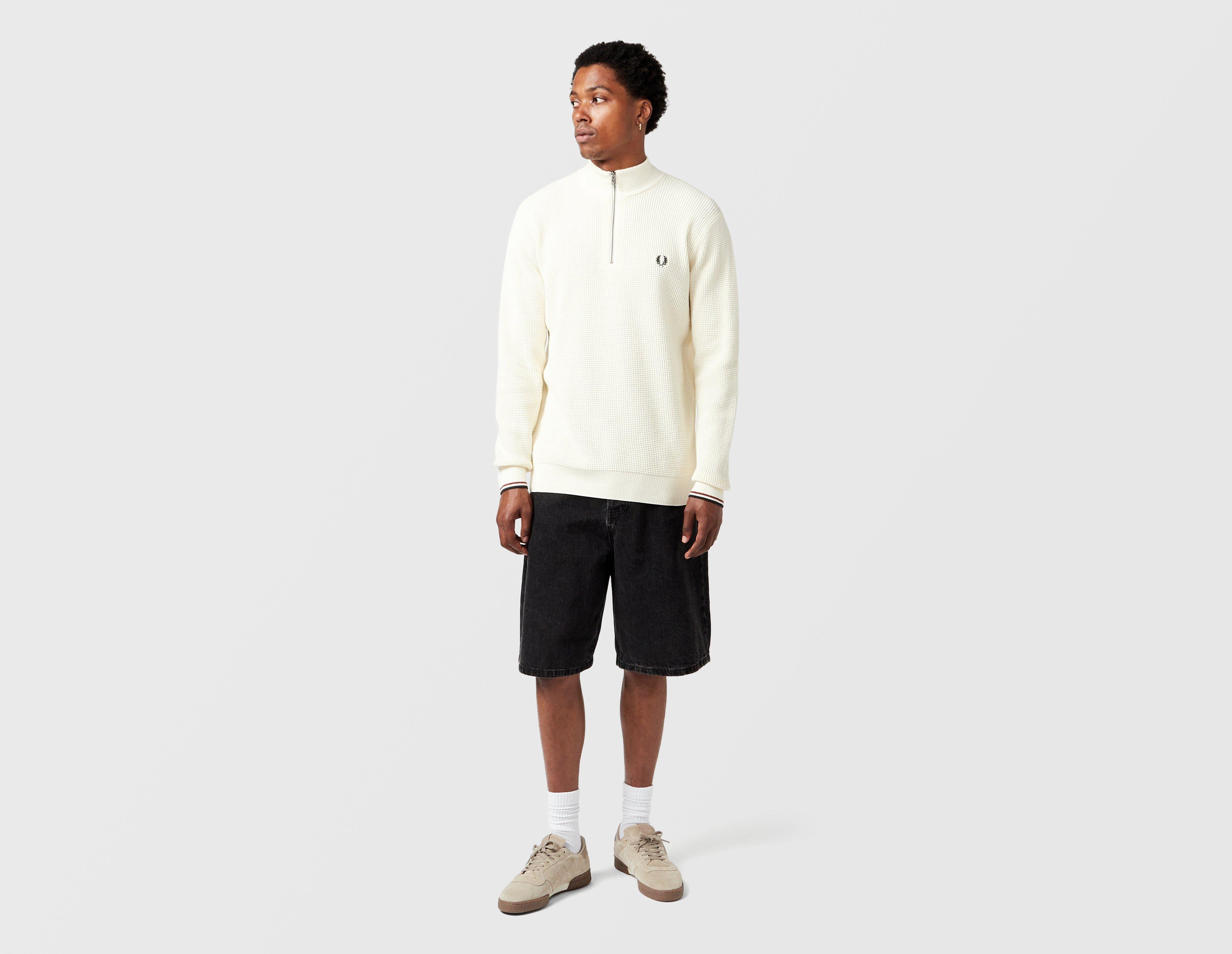 Fred Perry Waffle Stitch Zip Fleece