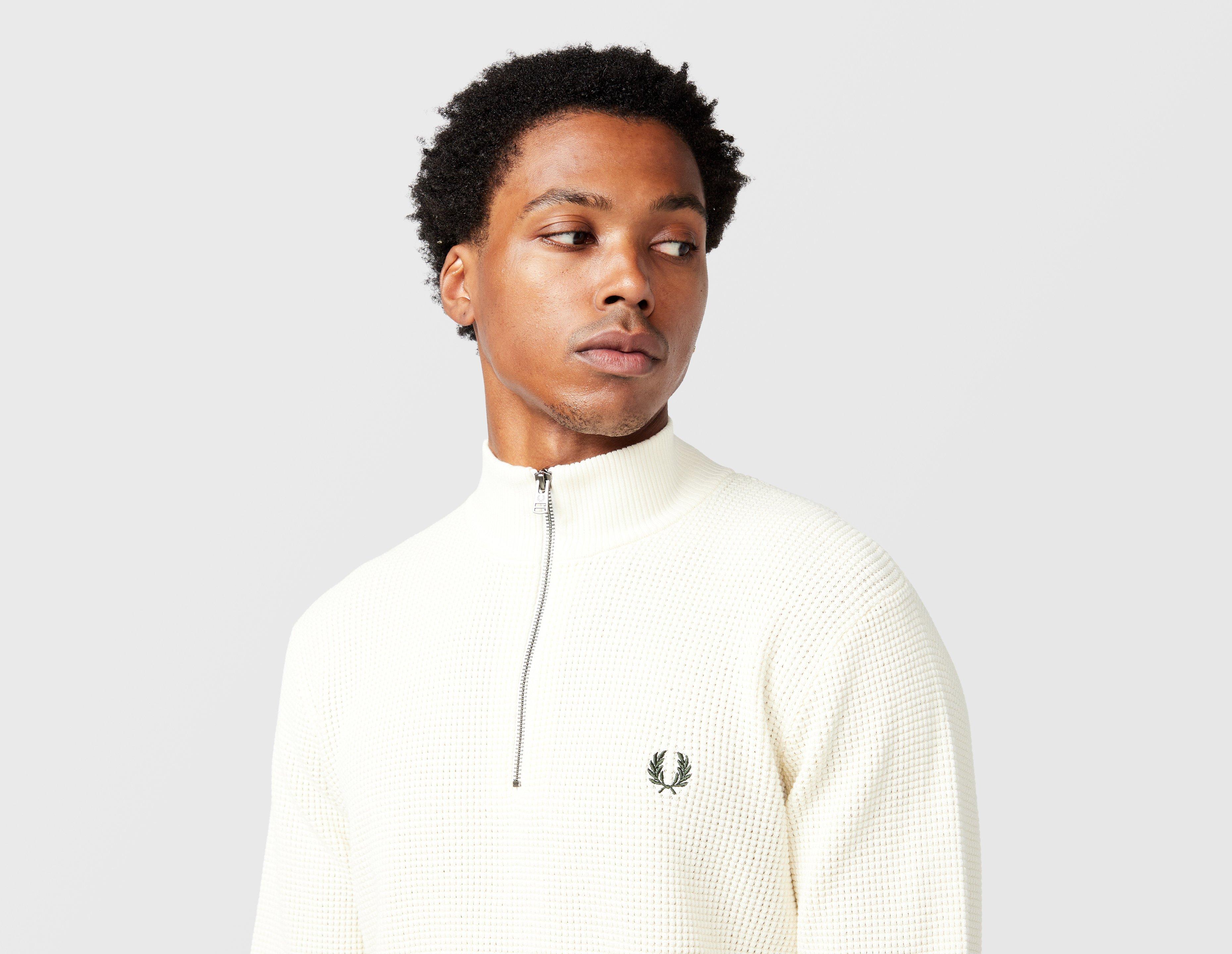 Fred Perry Waffle Stitch Zip Fleece