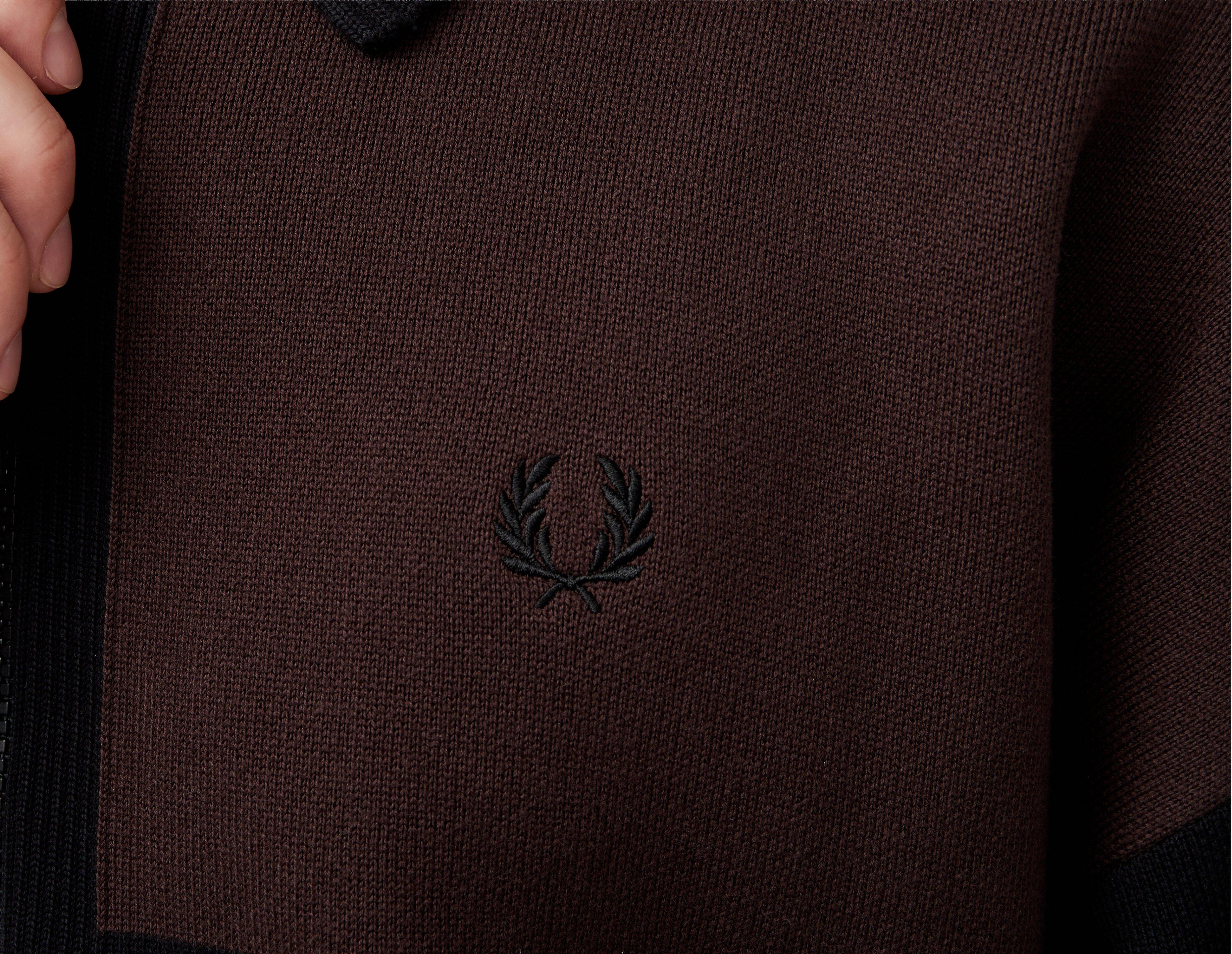 Fred Perry Tipped Zip-Through Cardigan