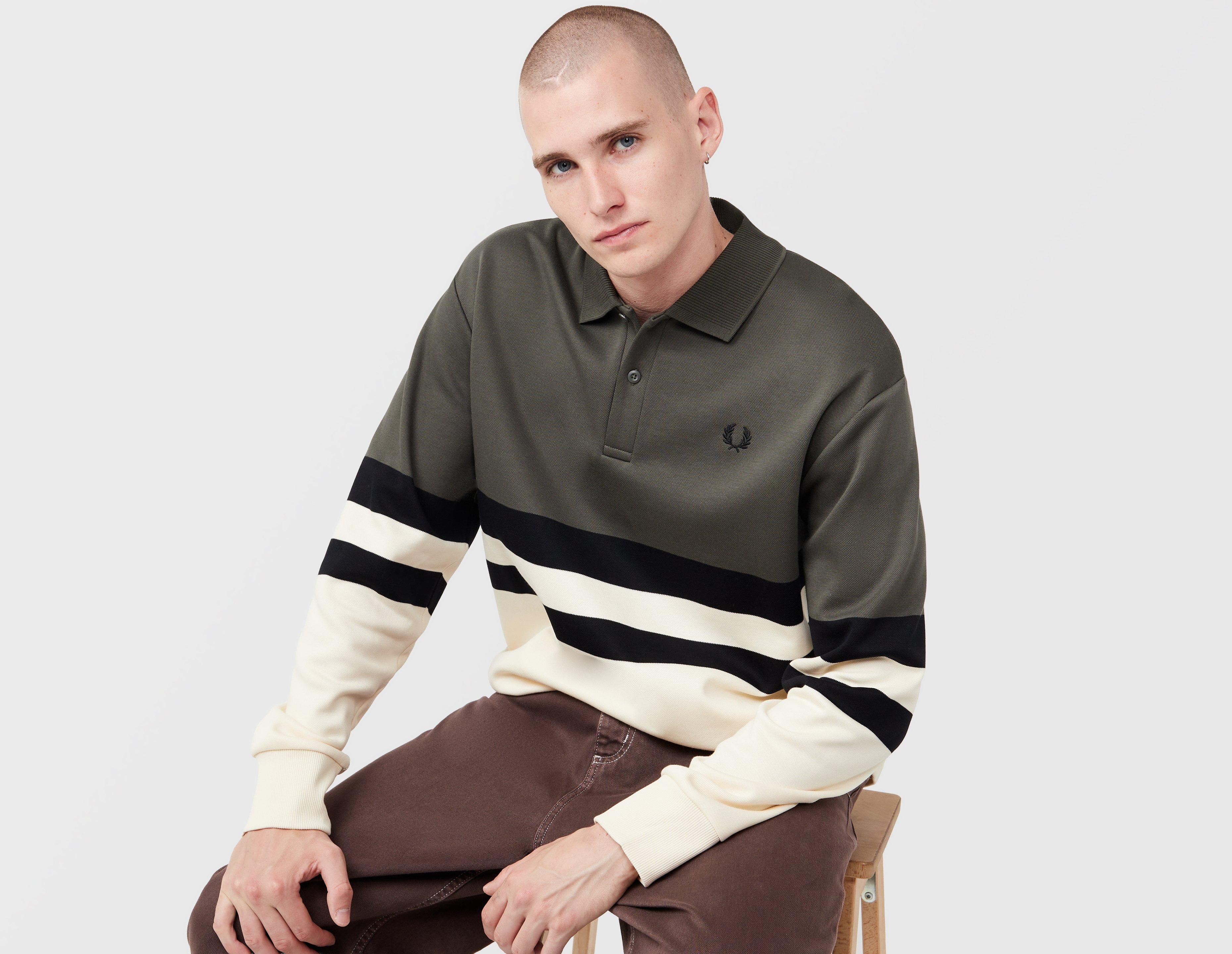 Fred Perry Colour Block Collared Sweatshirt