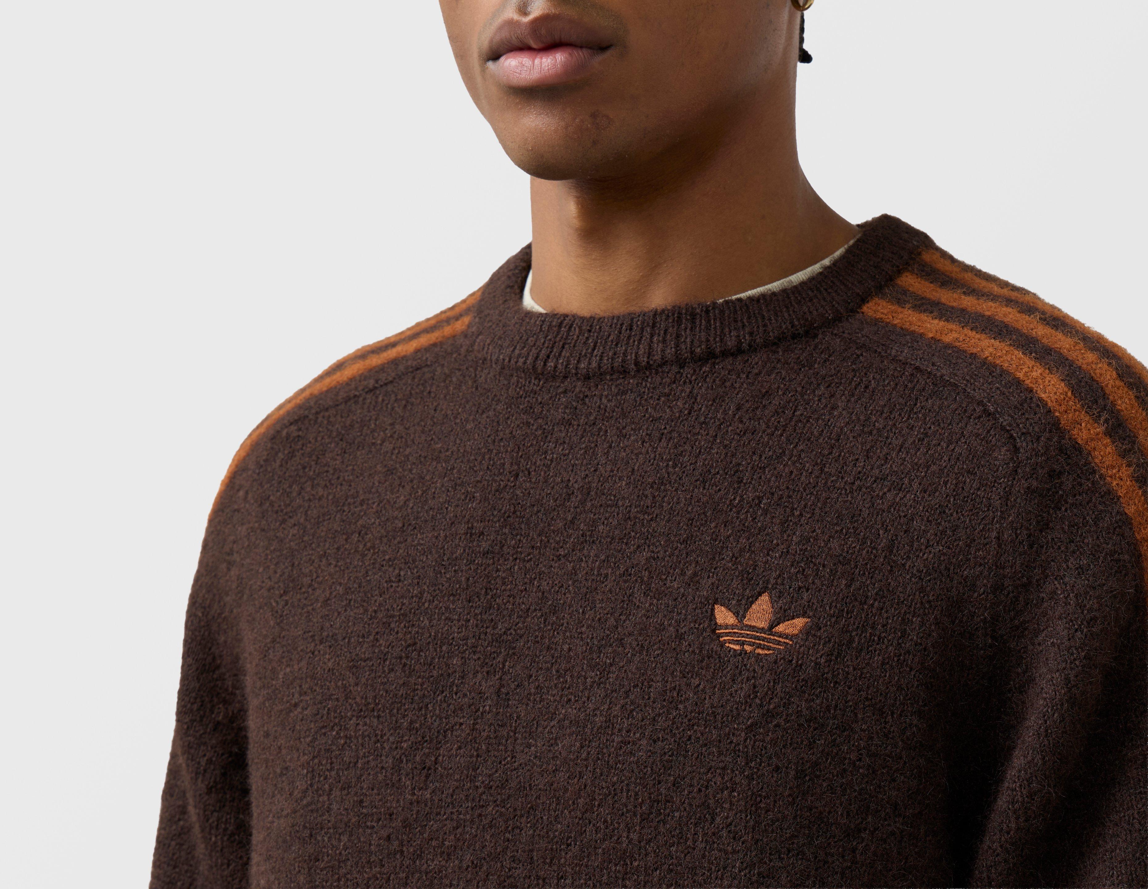 adidas Originals 3-Stripes Knit Crew Sweatshirt