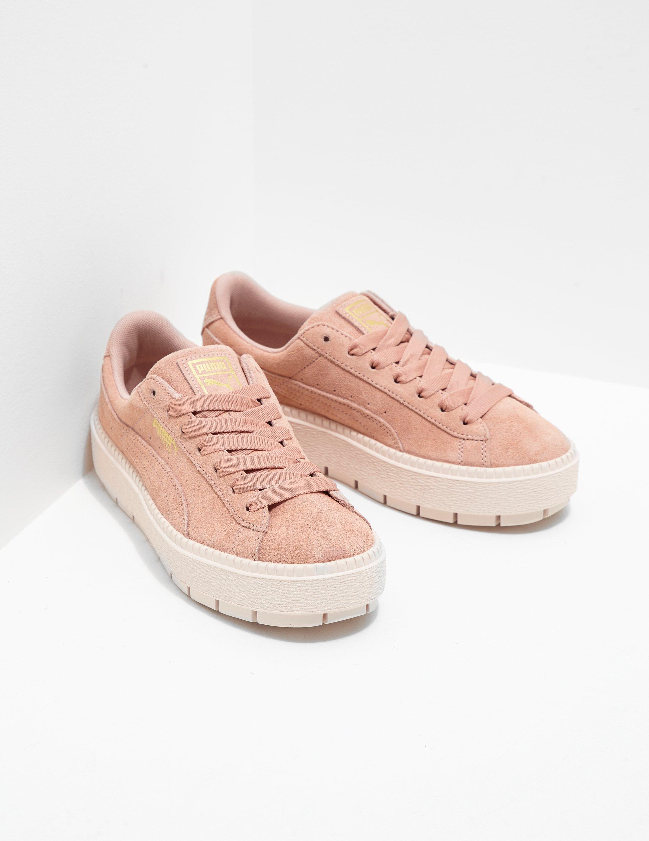 puma platform trace rosa