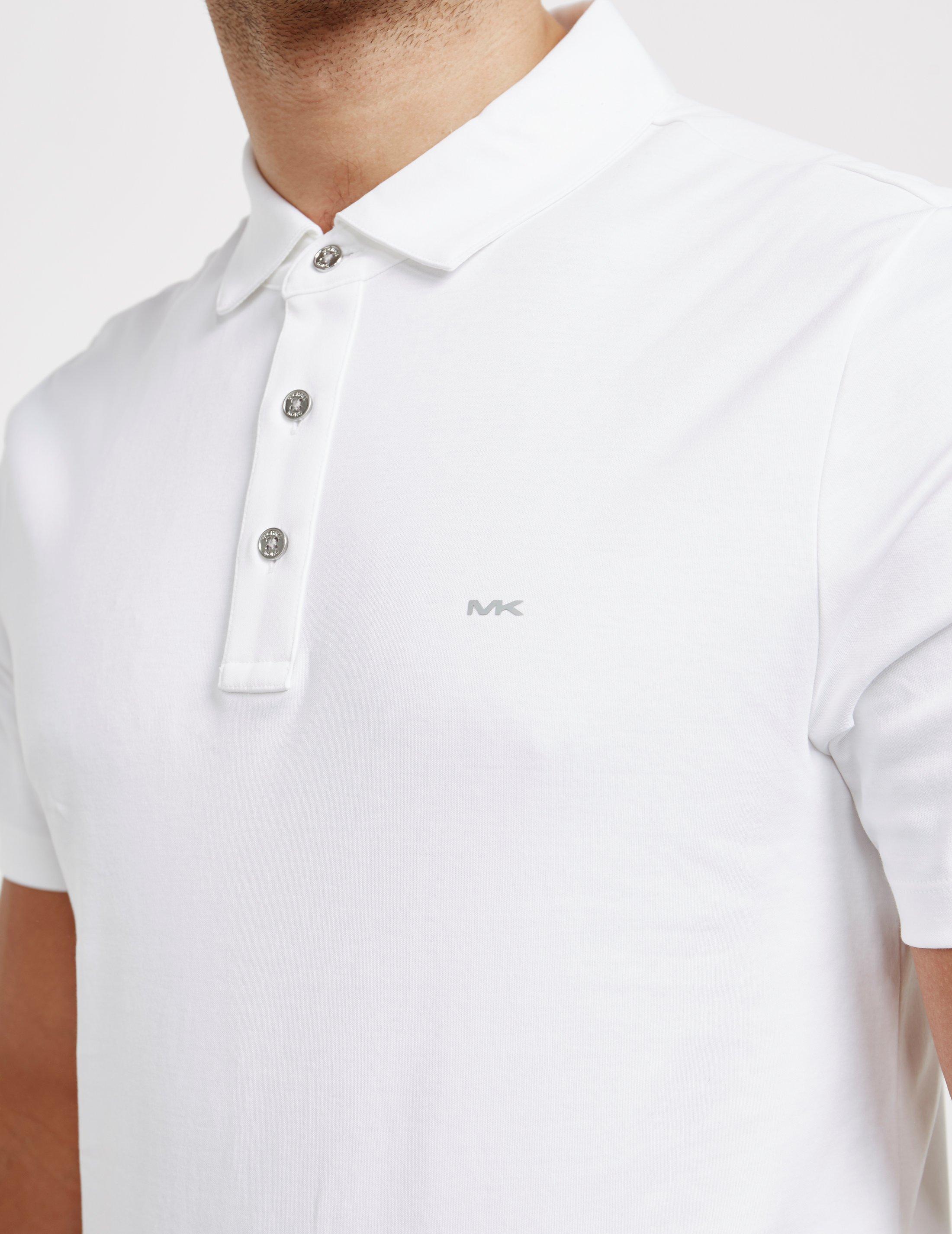 michael kors white polo shirt