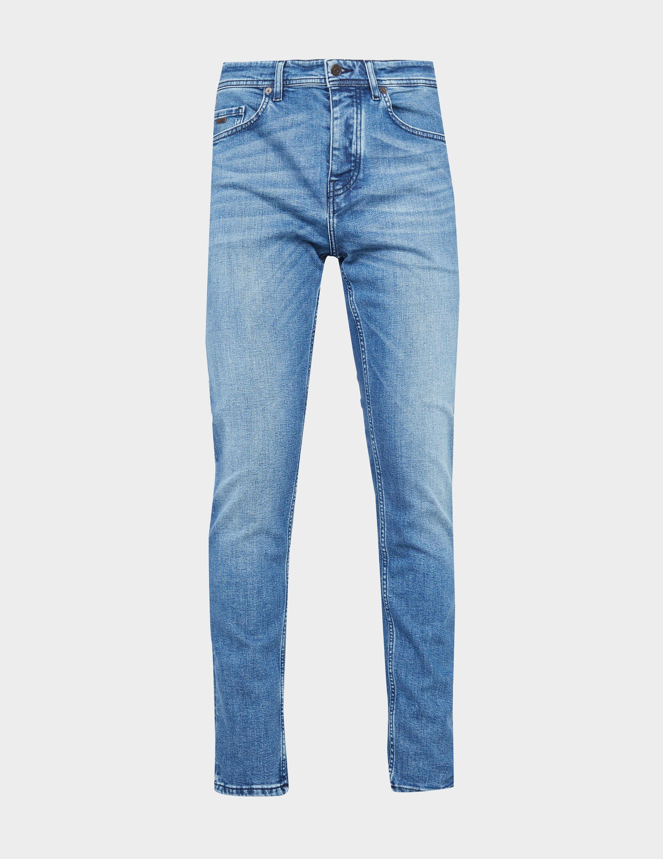 stretch tapered jeans