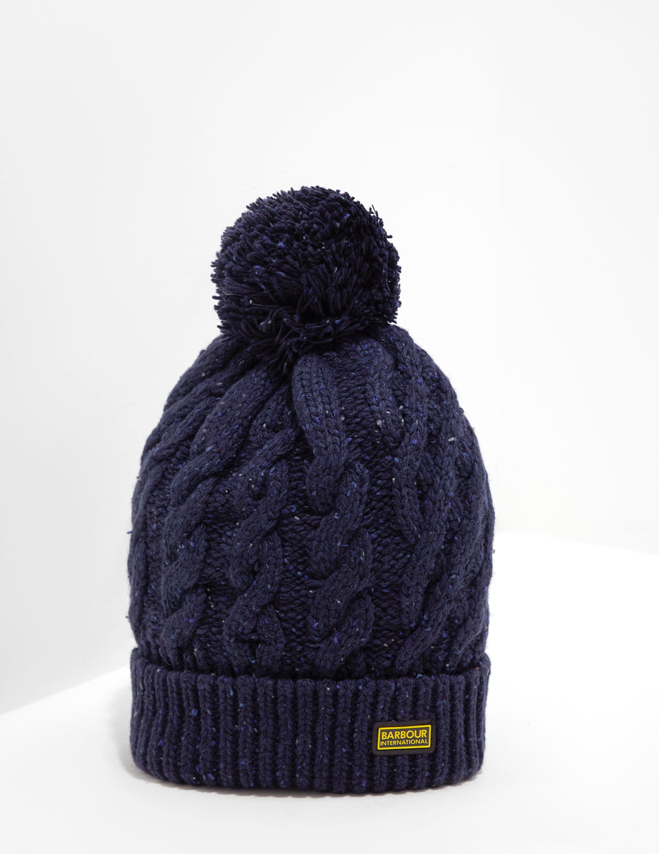 barbour international bobble hat