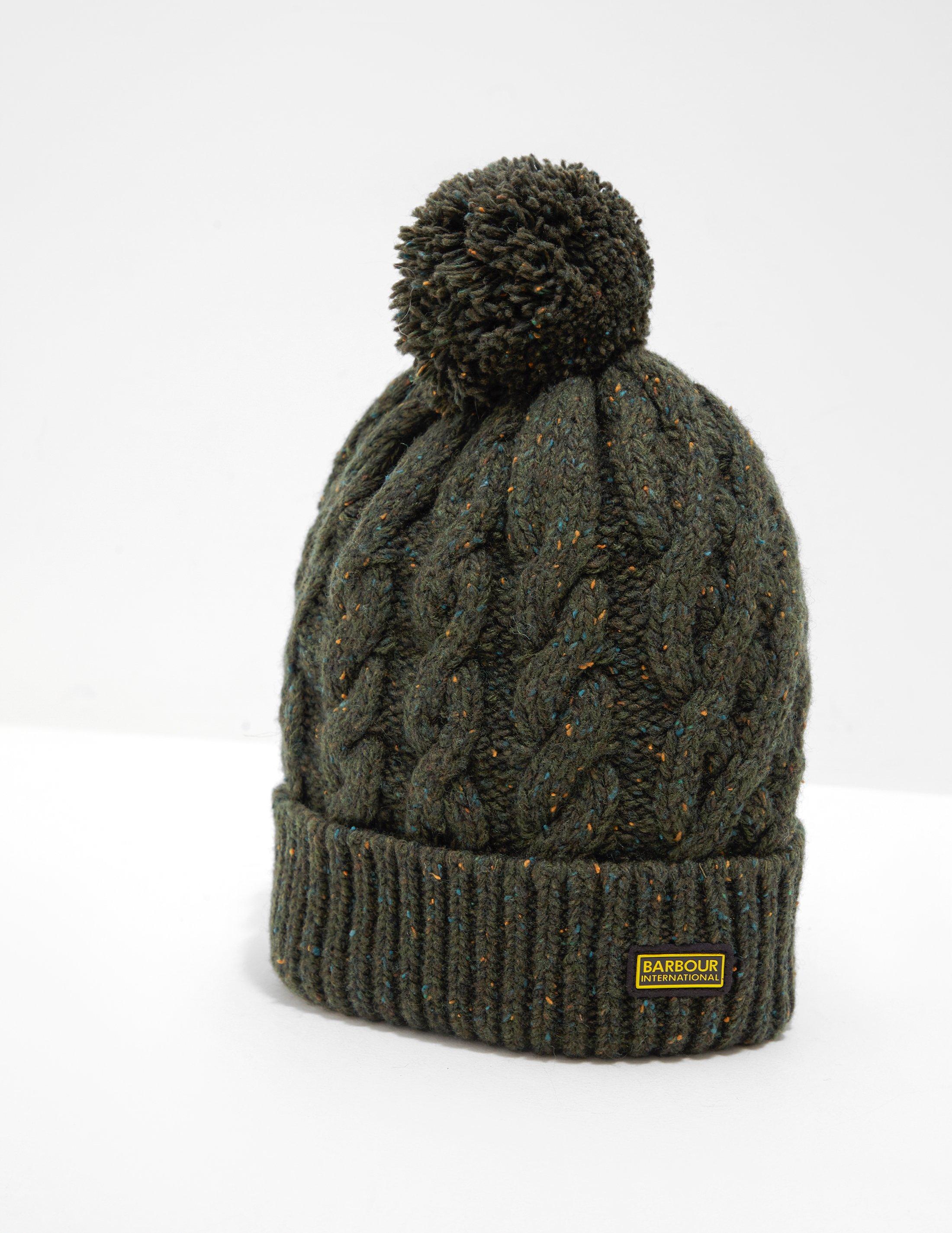 barbour womens bobble hat