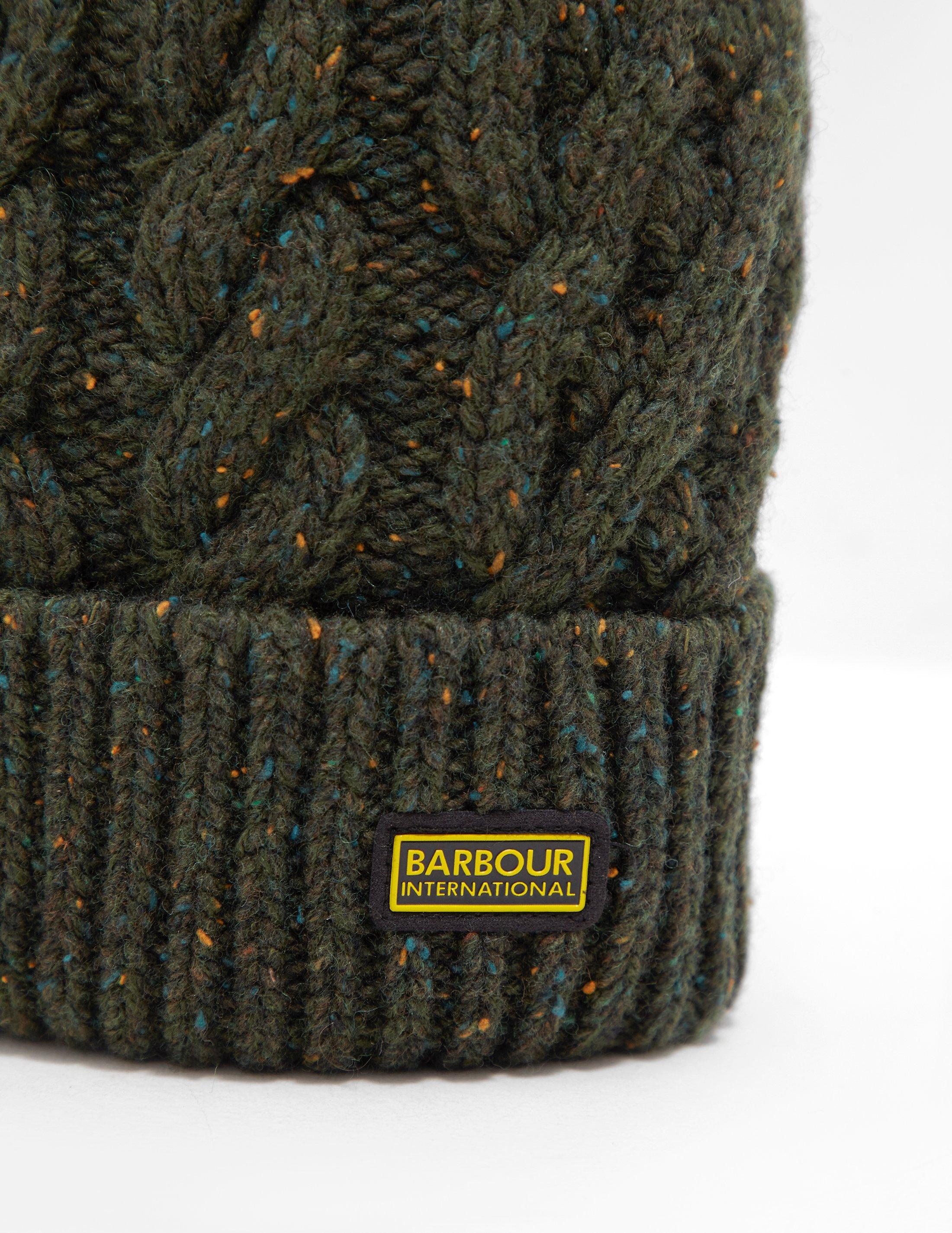 barbour international bobble hat